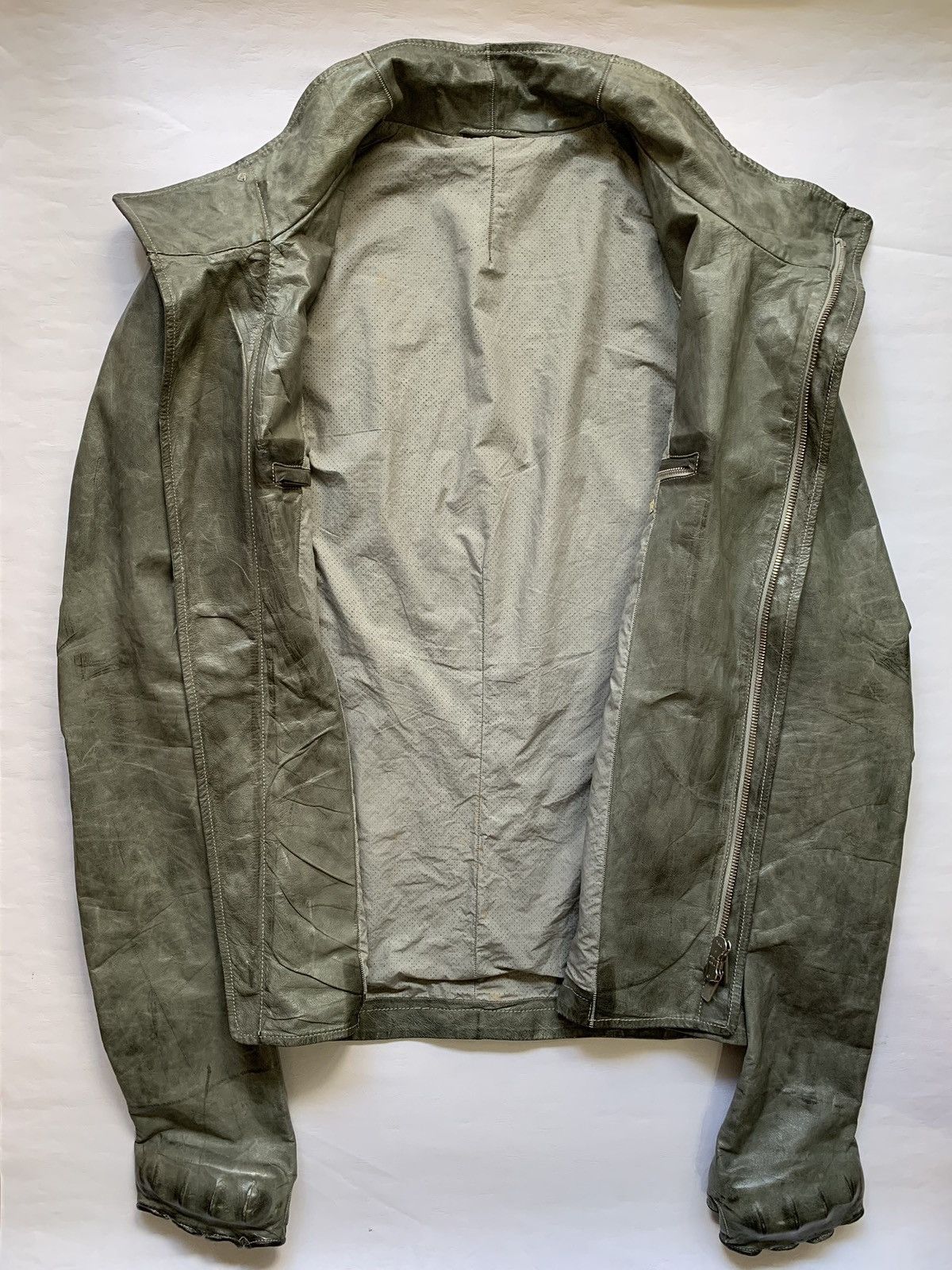 Carol Christian Poell CCP LM/2599GP ROOLS-PTC/19 High Necked Leather Jacket Size US L / EU 52-54 / 3 - 11 Thumbnail