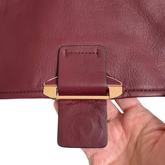 Other Kooba Leroy hobo crossbody handbag wildberry burgundy red NE Size ONE SIZE - 11 Thumbnail
