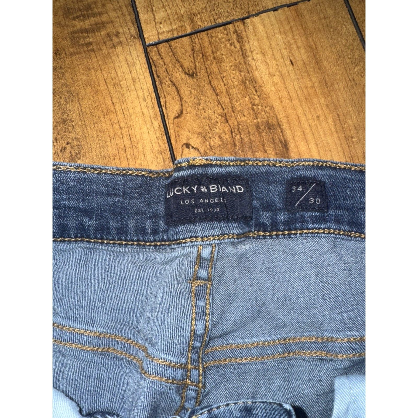 Lucky Brand VINTAGE Lucky Brand 221 Straight Jeans Men’s 34x30 Blue Denim Mid Rise Classic Fit Size US 34 / EU 50 - 5 Thumbnail