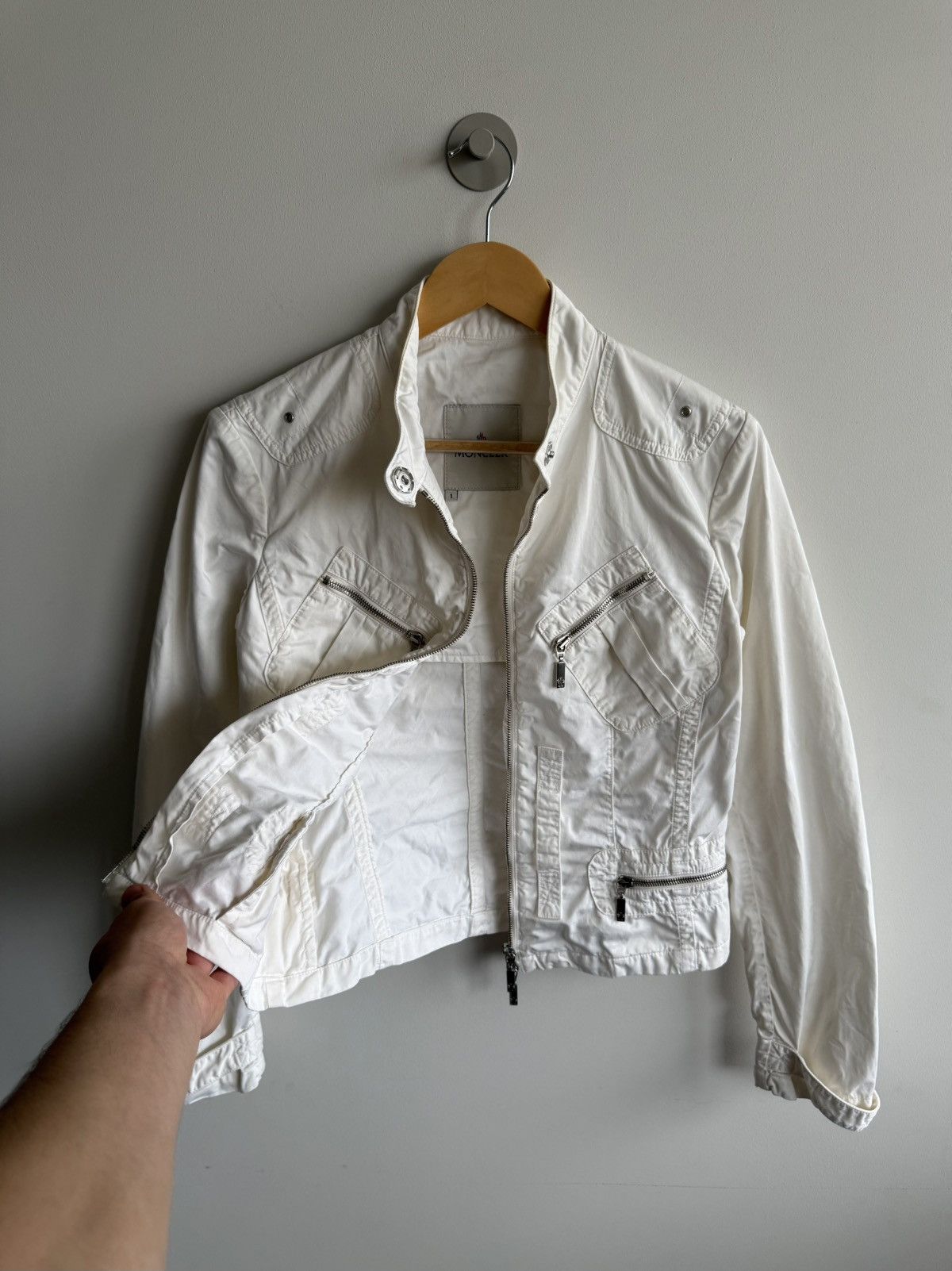Moncler Vintage Moncler Utility Moto Style Jacket | 1 | Avant-Garde Size S / US 4 / IT 40 - 6 Thumbnail