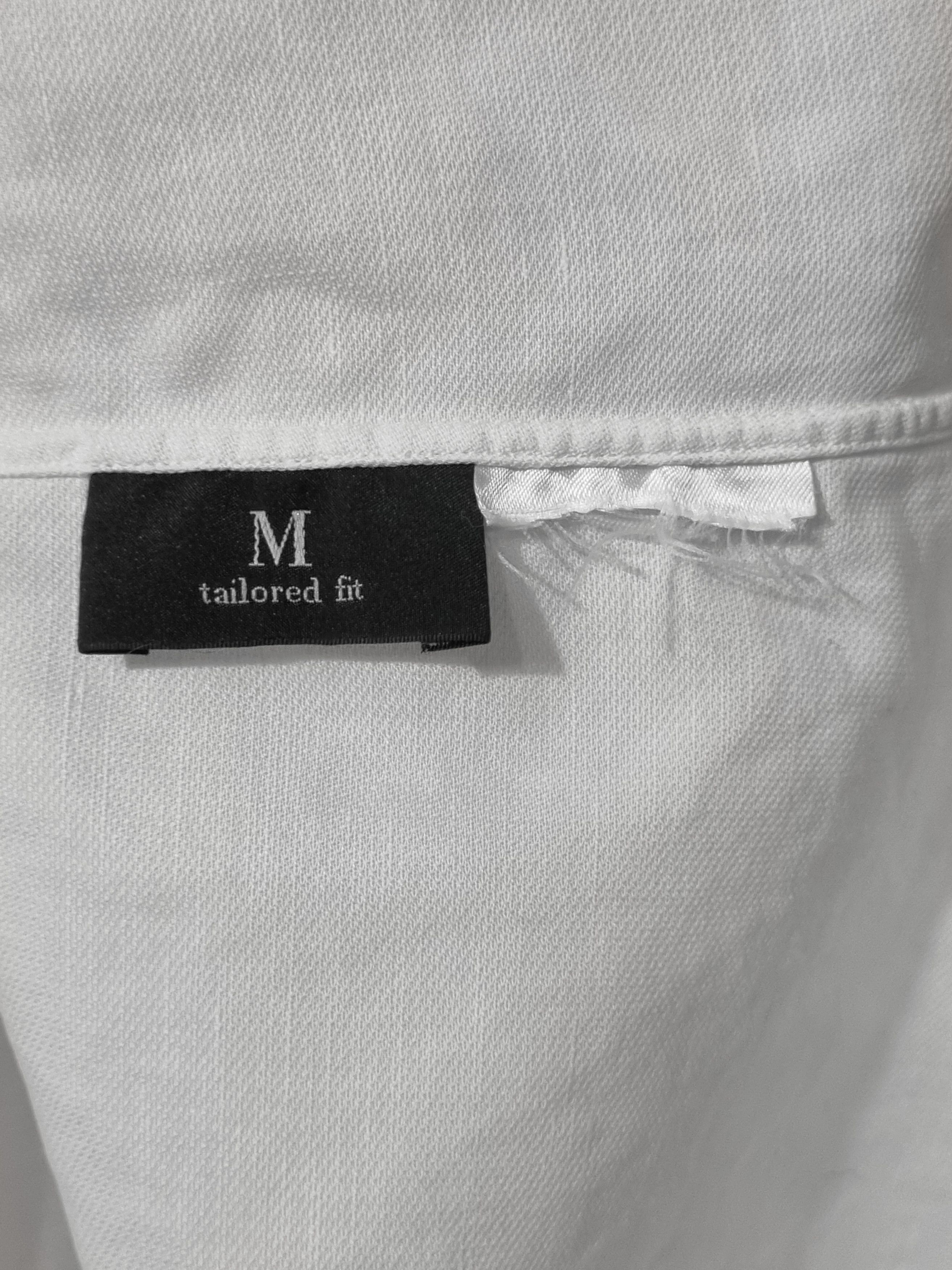 Ermenegildo Zegna Ermenegildo Zegna White Button Up Shirt Tailored Fit Size US M / EU 48-50 / 2 - 8 Thumbnail