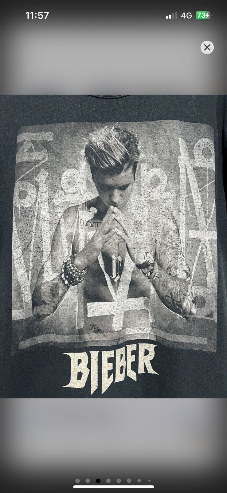 Justin Bieber Faded Justin Bieber Purpose Tour Size US L / EU 52-54 / 3 - 4 Thumbnail