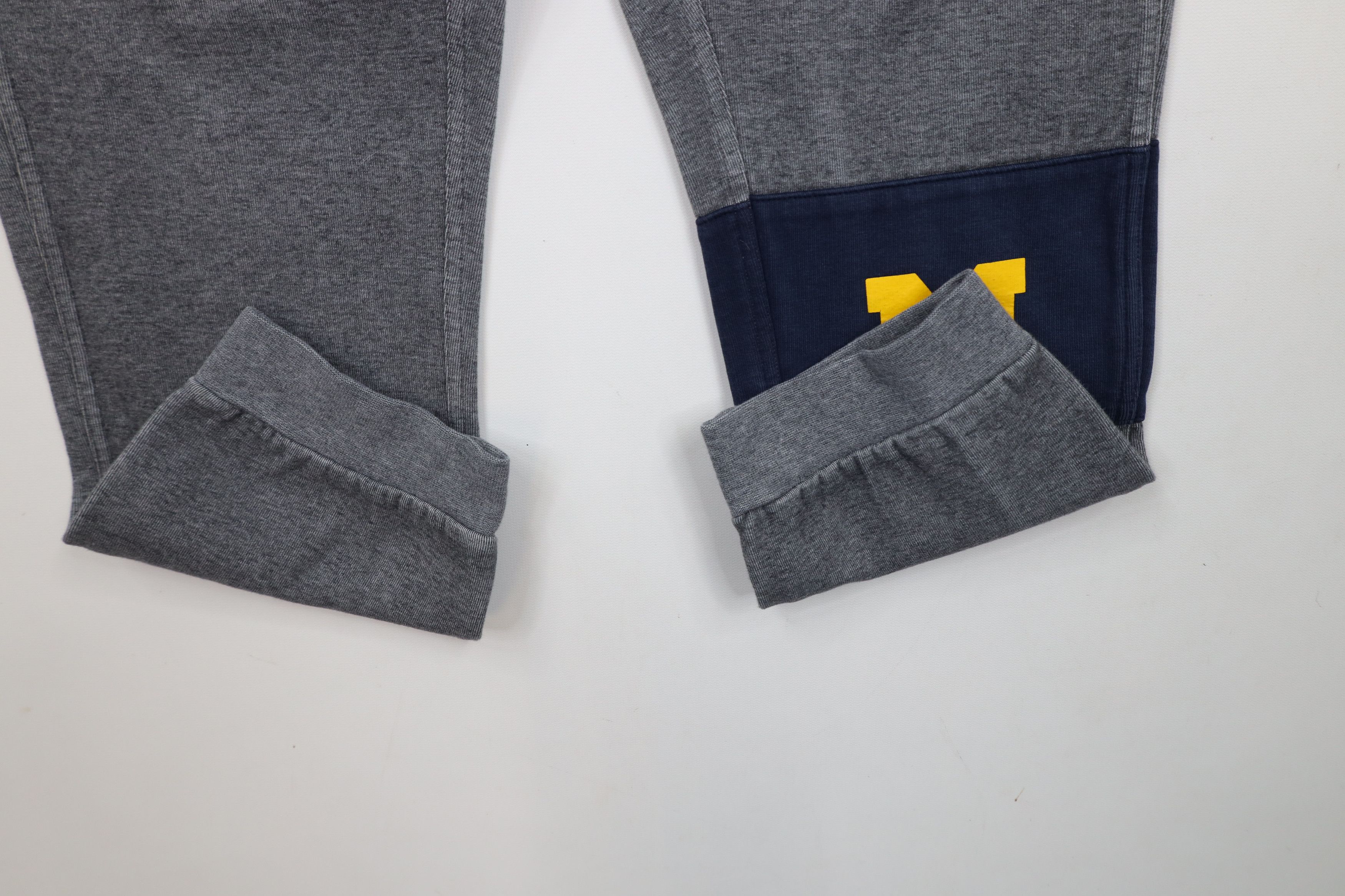 Nike × Vintage Nike Block University of Michigan Cuffed Sweatpants Joggers Size US 34 / EU 50 - 6 Thumbnail
