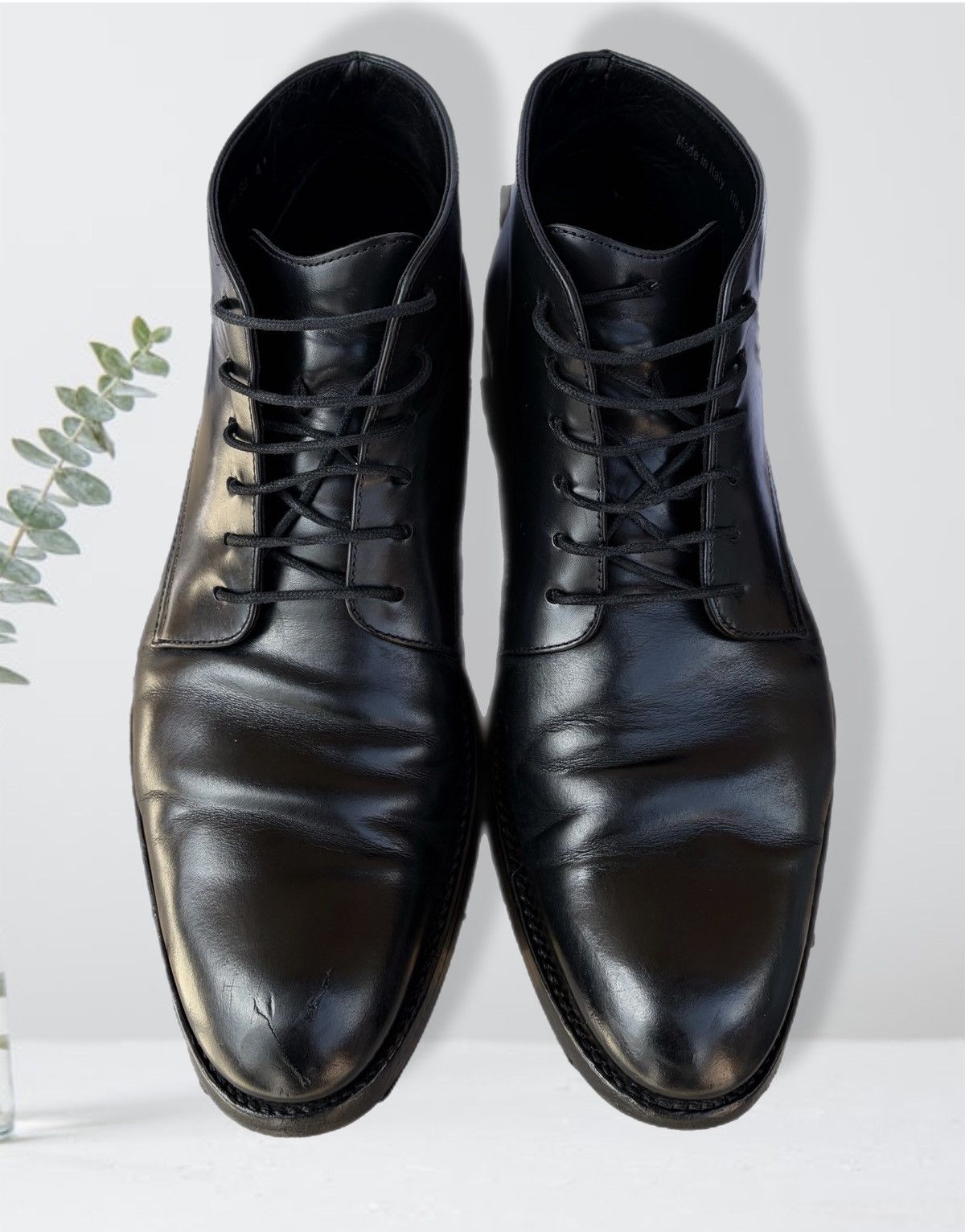 Dior Christian Dior Boots Men’s Black Leather Lace Up short shoes Size US 8 / EU 41 - 5 Thumbnail