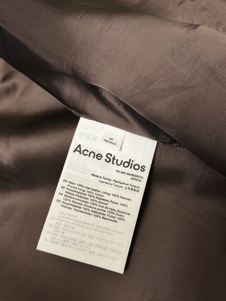 Acne Studios Acne Studios Calf Leather Skirt Size 34" / US 12 / IT 48 - 8 Thumbnail