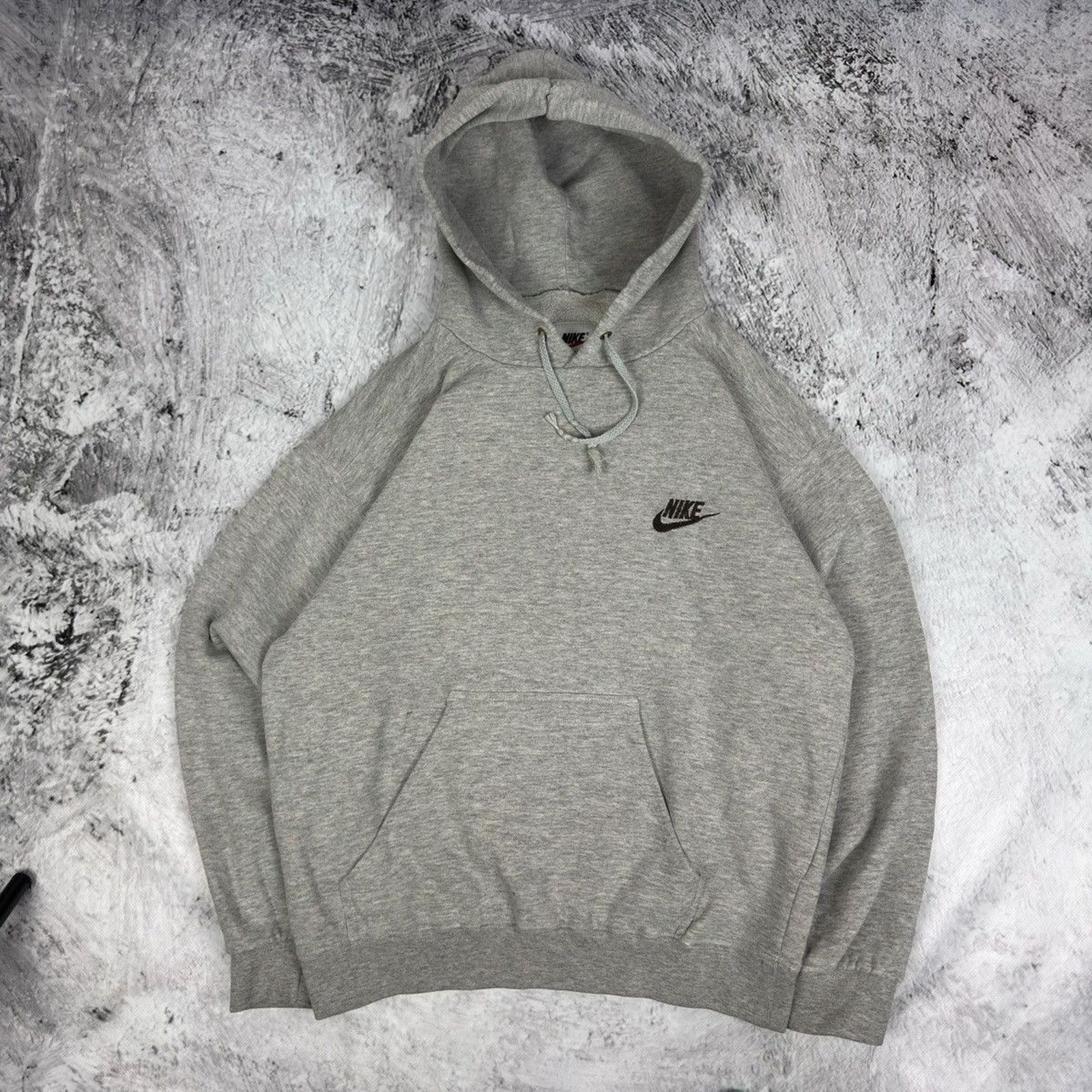 Nike Nike Men's Heather Gray Solo Swoosh Pullover Hoodie Small Size US S / EU 44-46 / 1 - 2 Thumbnail