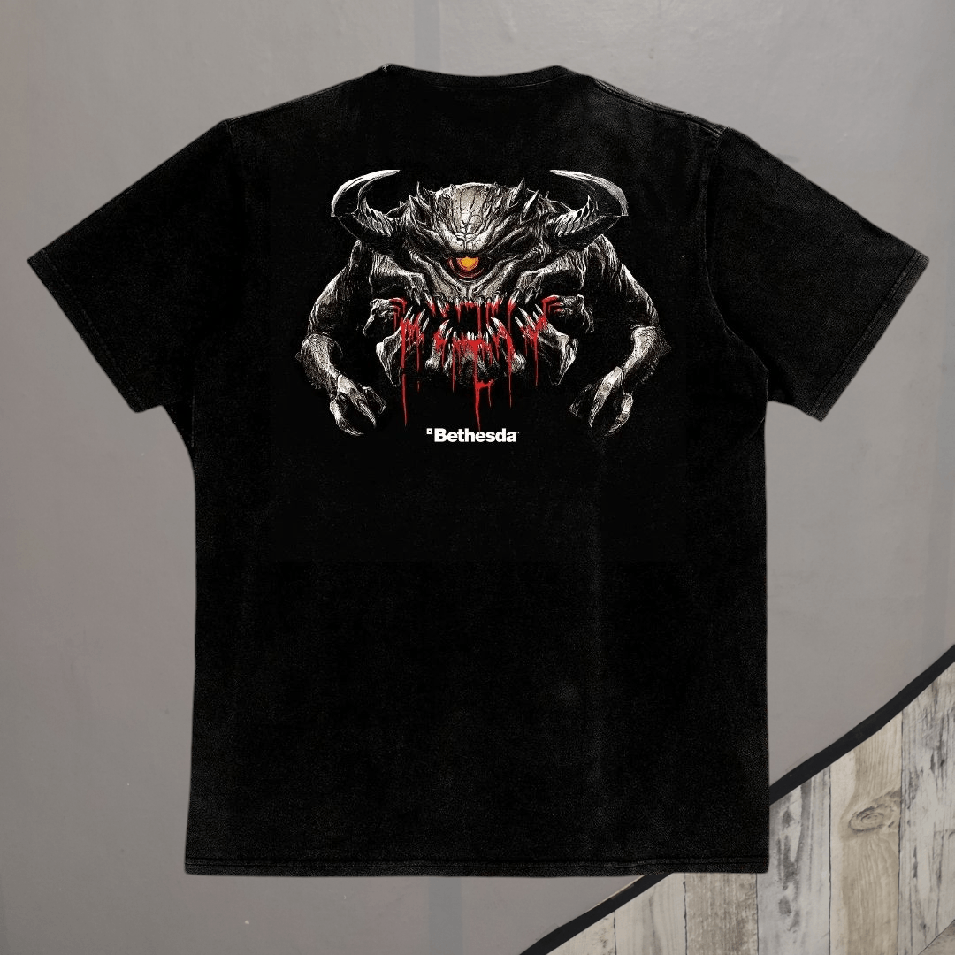Playstation DOOM - ETERNAL "Bethesda" T-shirt Size US XL / EU 56 / 4 - 2 Thumbnail