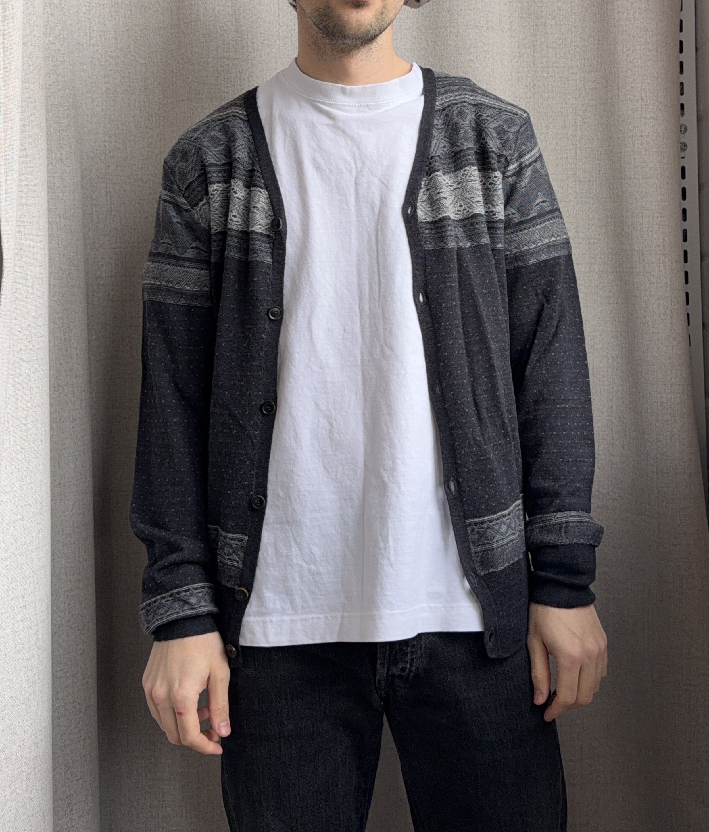 Allsaints Allsaints Yorvik Cable Knitted Wool Cardigan Sweater Size US S / EU 44-46 / 1 - 2 Thumbnail
