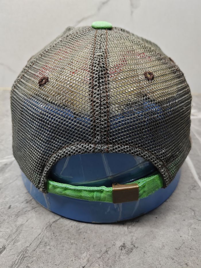 Japanese Brand Vintage DOHC Distressed Style Trucker Cap Hat Size ONE SIZE - 4 Thumbnail