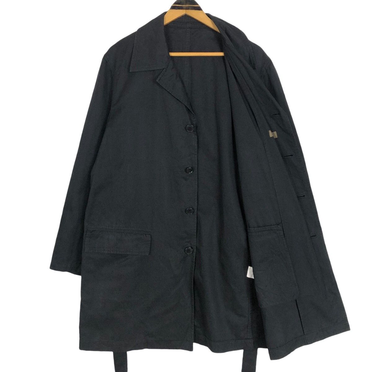 Yohji Yamamoto Vintage Y’s For Men Yohji Yamamoto 2002 S/S Car Coat Size US L / EU 52-54 / 3 - 12 Thumbnail