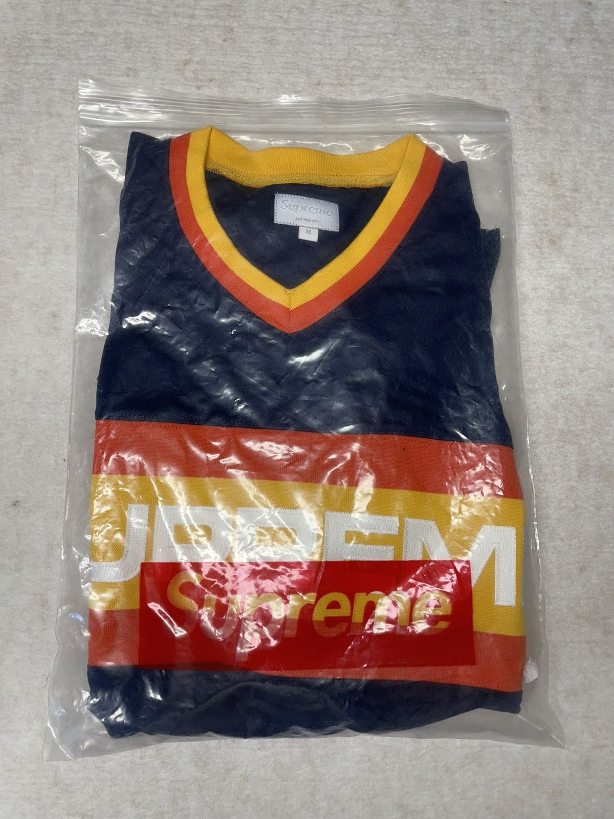 Supreme Supreme baseball jersey 2015 navy Size US M / EU 48-50 / 2 - 2 Thumbnail
