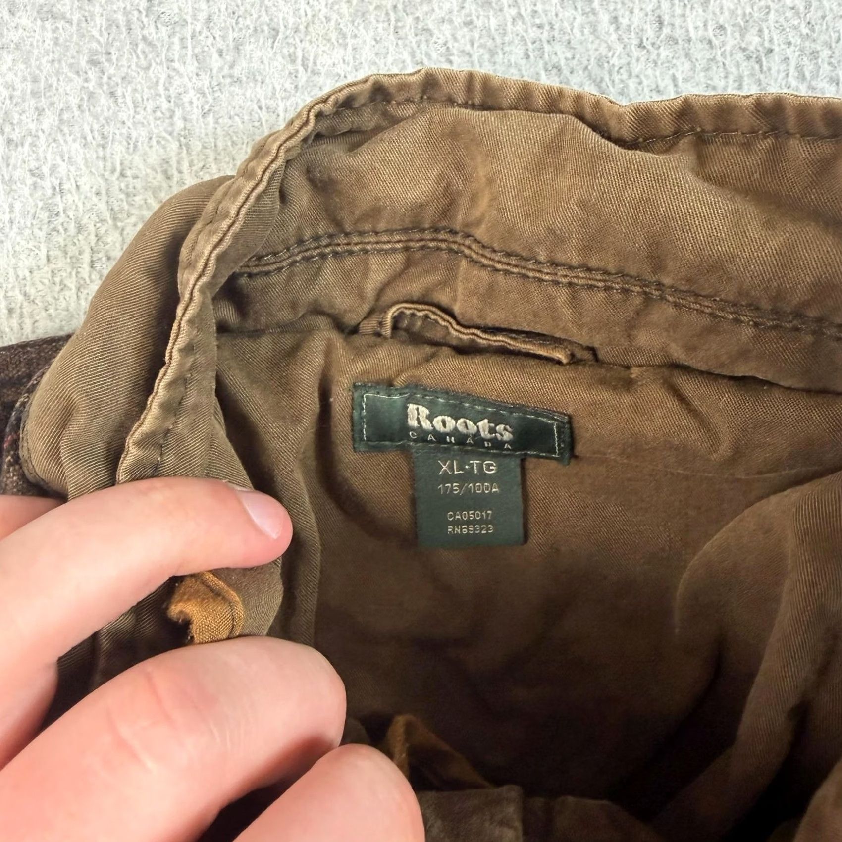 Roots Roots Vest Mens XL Brown Canvas Field Utility Hunting Outdoor Hiking Safari Camp Vest Size US XL / EU 56 / 4 - 3 Thumbnail