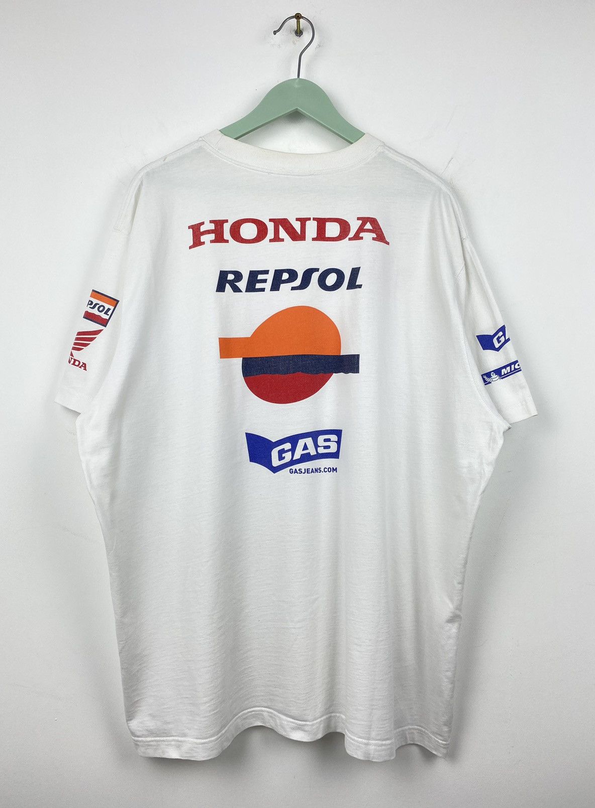 Honda Vintage Honda Repsol Racing T Shirt Tee Marlboro Michelin Size US XL / EU 56 / 4 - 1 Thumbnail