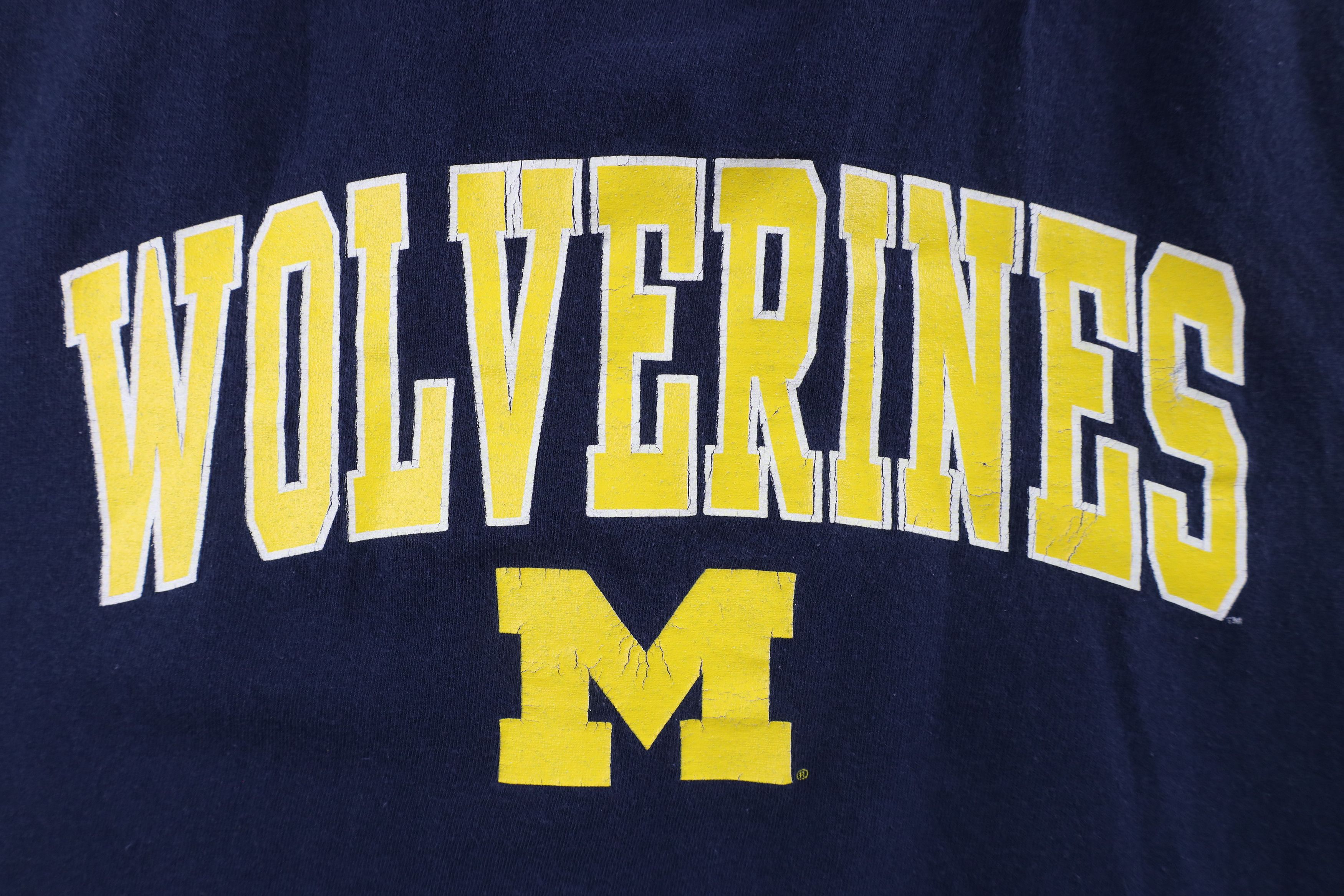 Vintage Vintage Out University of Michigan Short Sleeve T-Shirt Blue Size US XXL / EU 58 / 5 - 4 Thumbnail