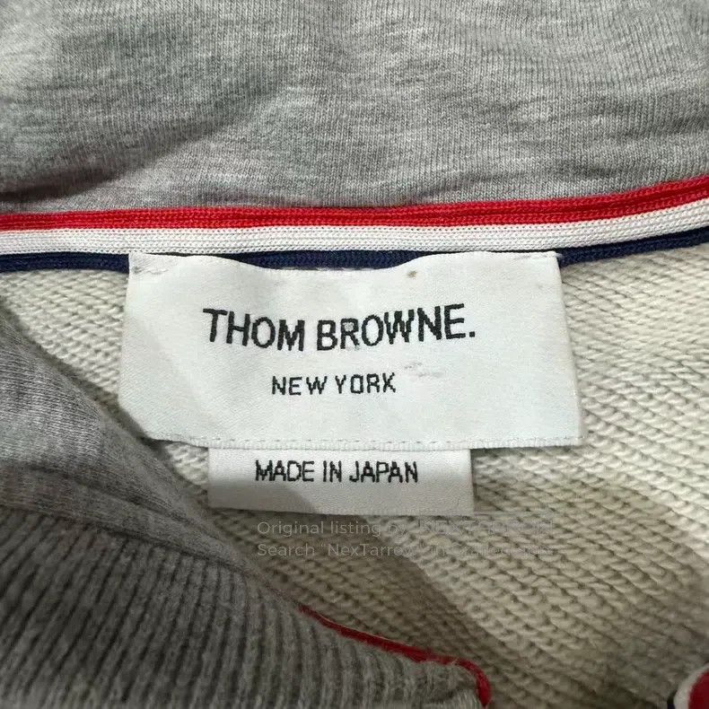 Thom Browne Gray classic hooded jacket