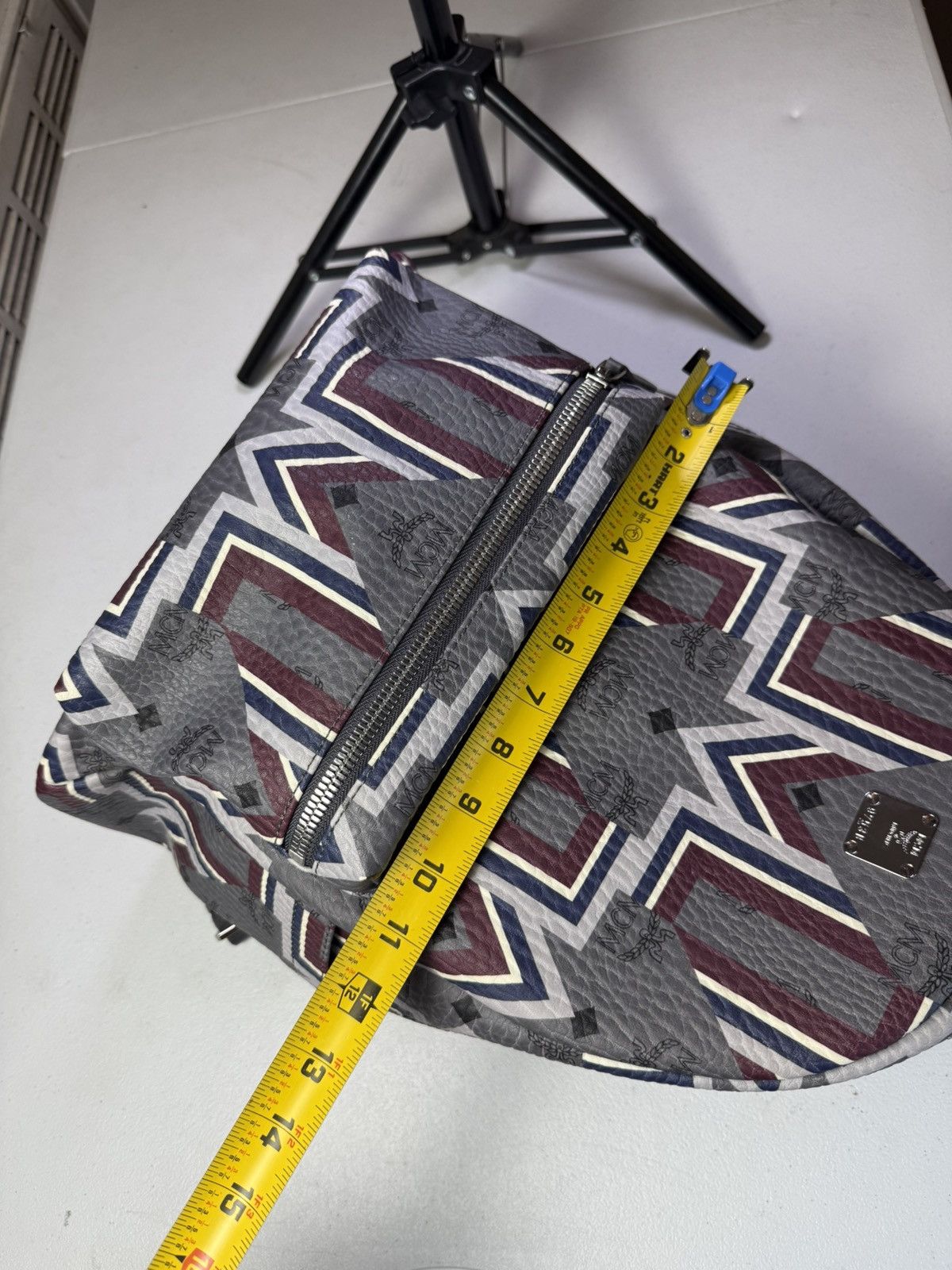 MCM MCM Geometric Chevron Visetos Backpack | Leather Trim | Lot Size ONE SIZE - 13 Thumbnail