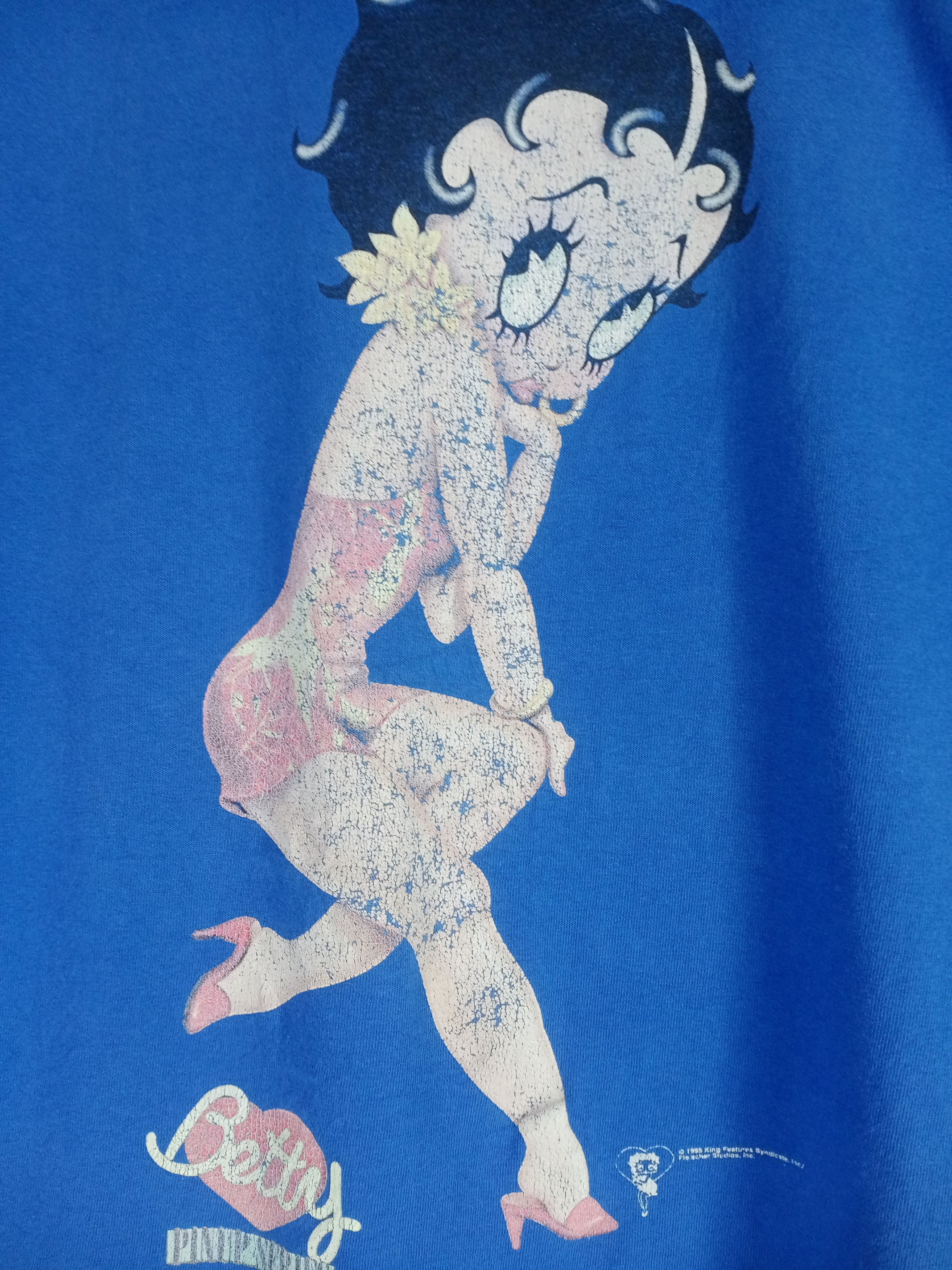 Cartoon Network Rare Vintage 90s Betty Boop Distressed Tshirt Size US L / EU 52-54 / 3 - 5 Thumbnail