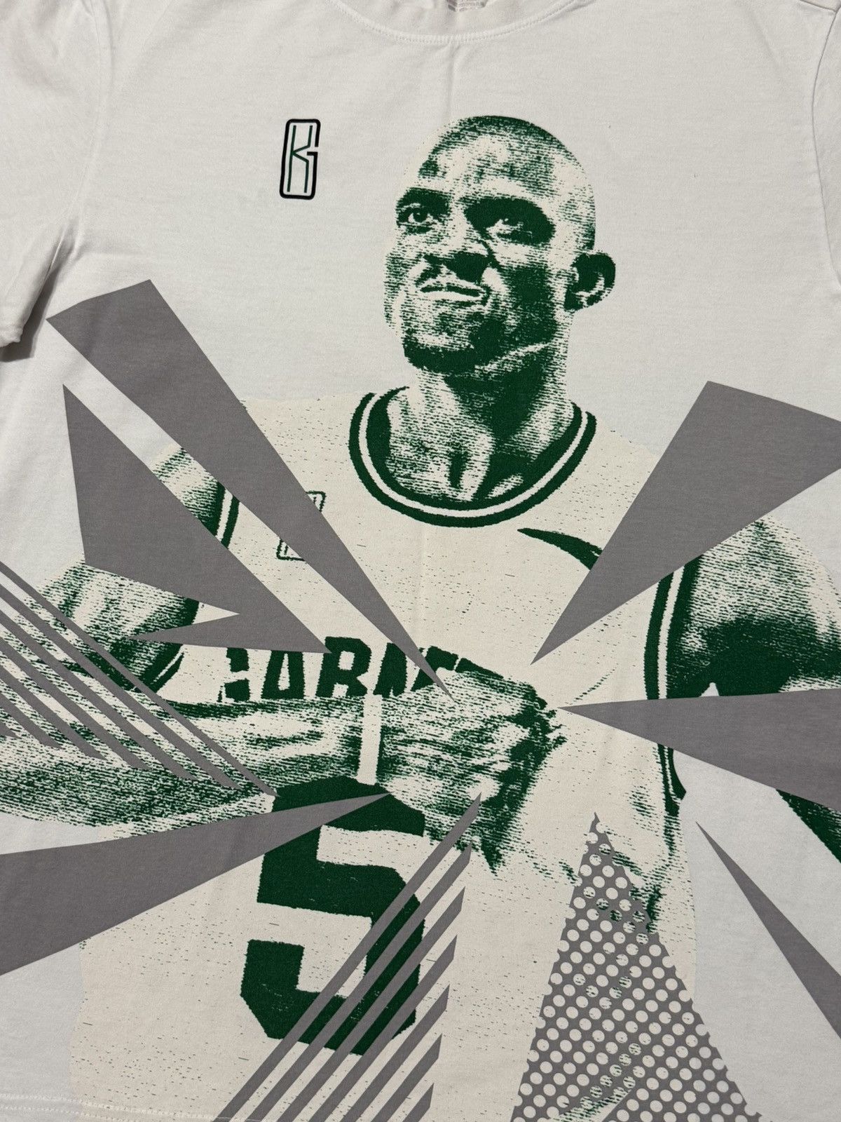 NBA 🔷Boston Celtics Kevin Garnett Big Logo T-shirt🔷 Size US L / EU 52-54 / 3 - 2 Thumbnail