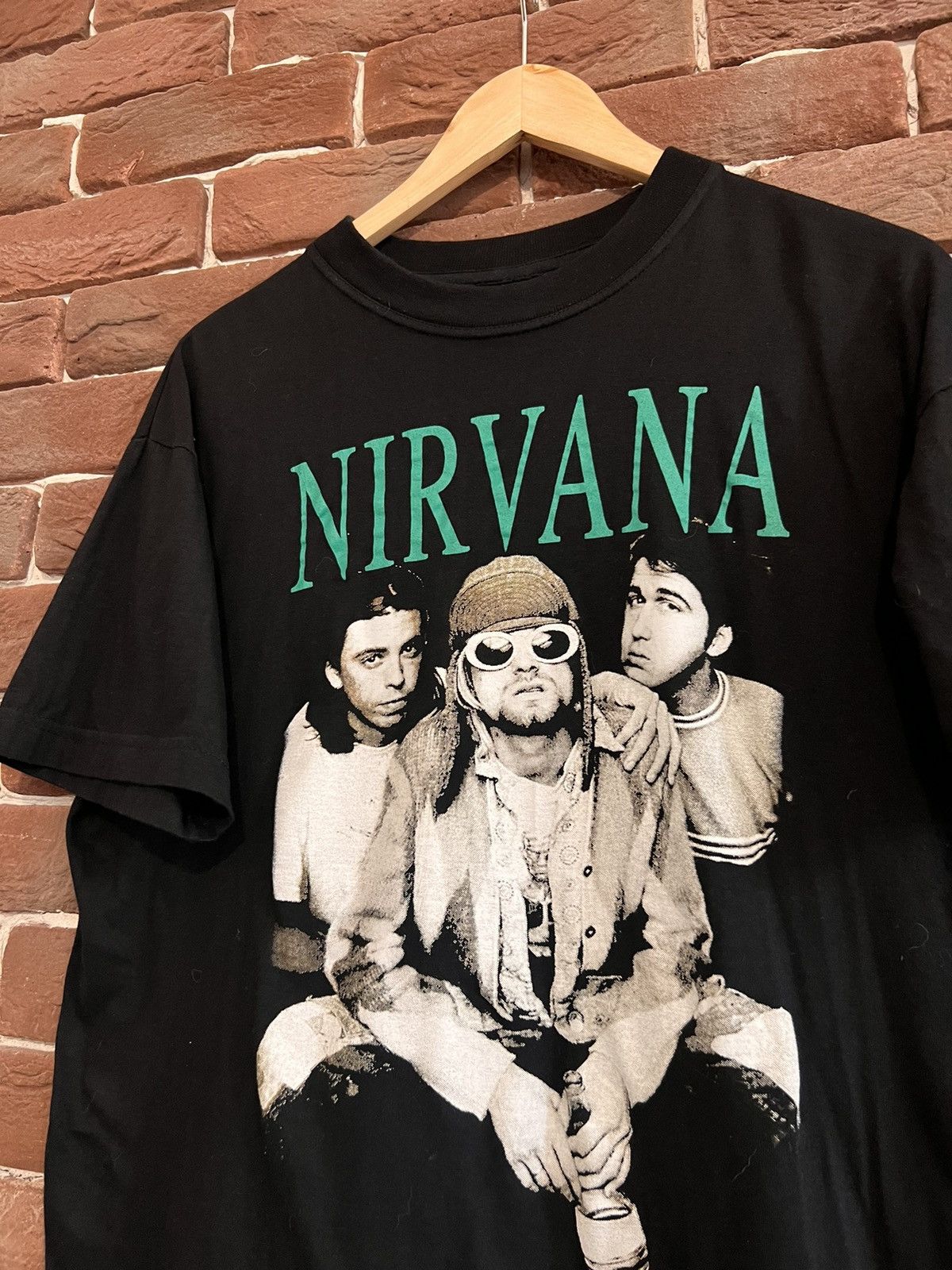 Band Tees Vintage 90s Kurt Cobain Band Tee Nirvana Grunge Print Rare Size US L / EU 52-54 / 3 - 3 Thumbnail