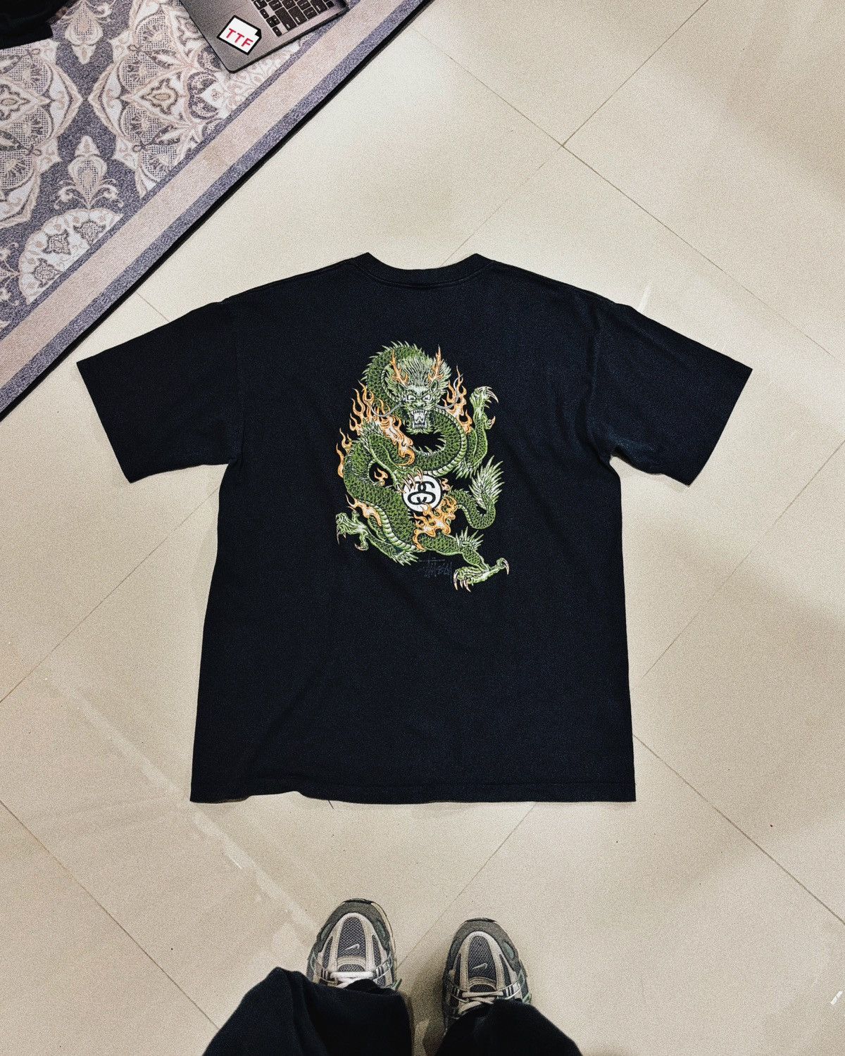 Stussy Vintage 90s Stussy Dragon Size US XL / EU 56 / 4 - 1 Thumbnail