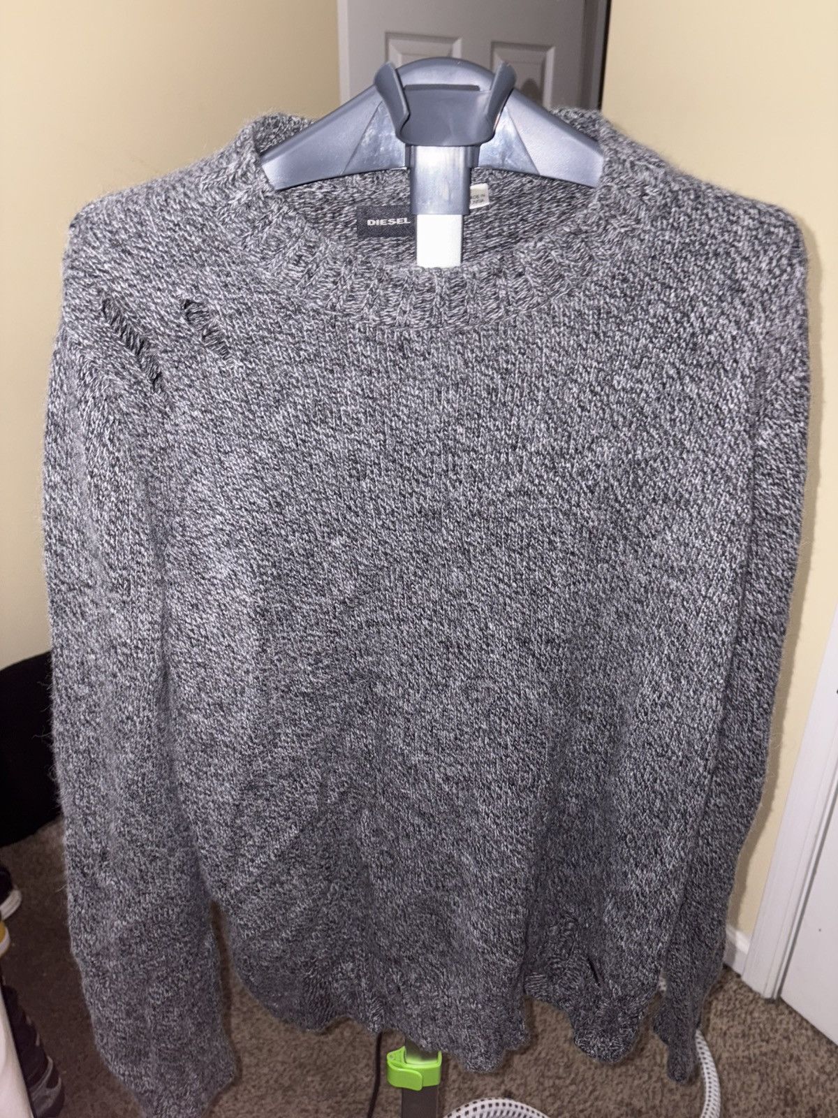 Diesel Diesel men’s distressed sweater Size US XL / EU 56 / 4 - 1 Thumbnail