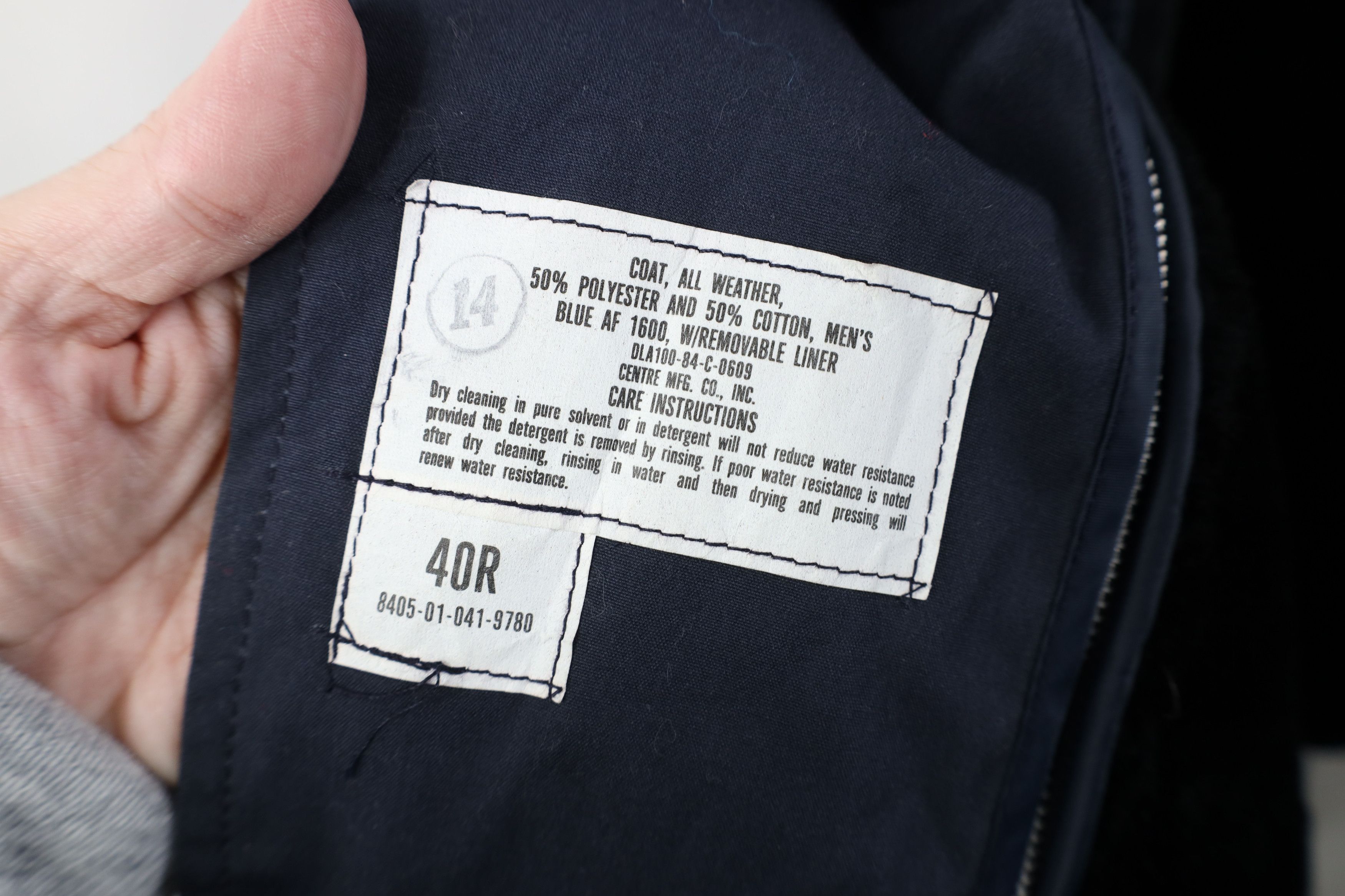 Vintage Vintage 80s USGI All Weather Trench Coat Jacket Blue USA Size US XXL / EU 58 / 5 - 11 Thumbnail