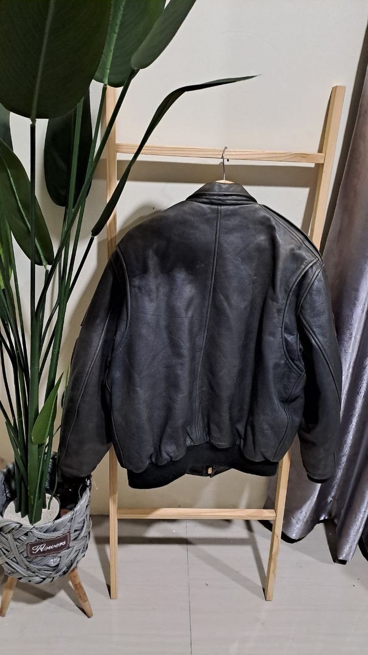 Genuine Leather RARE! Genuine Leather Jacket With pathwork Size US L / EU 52-54 / 3 - 11 Thumbnail