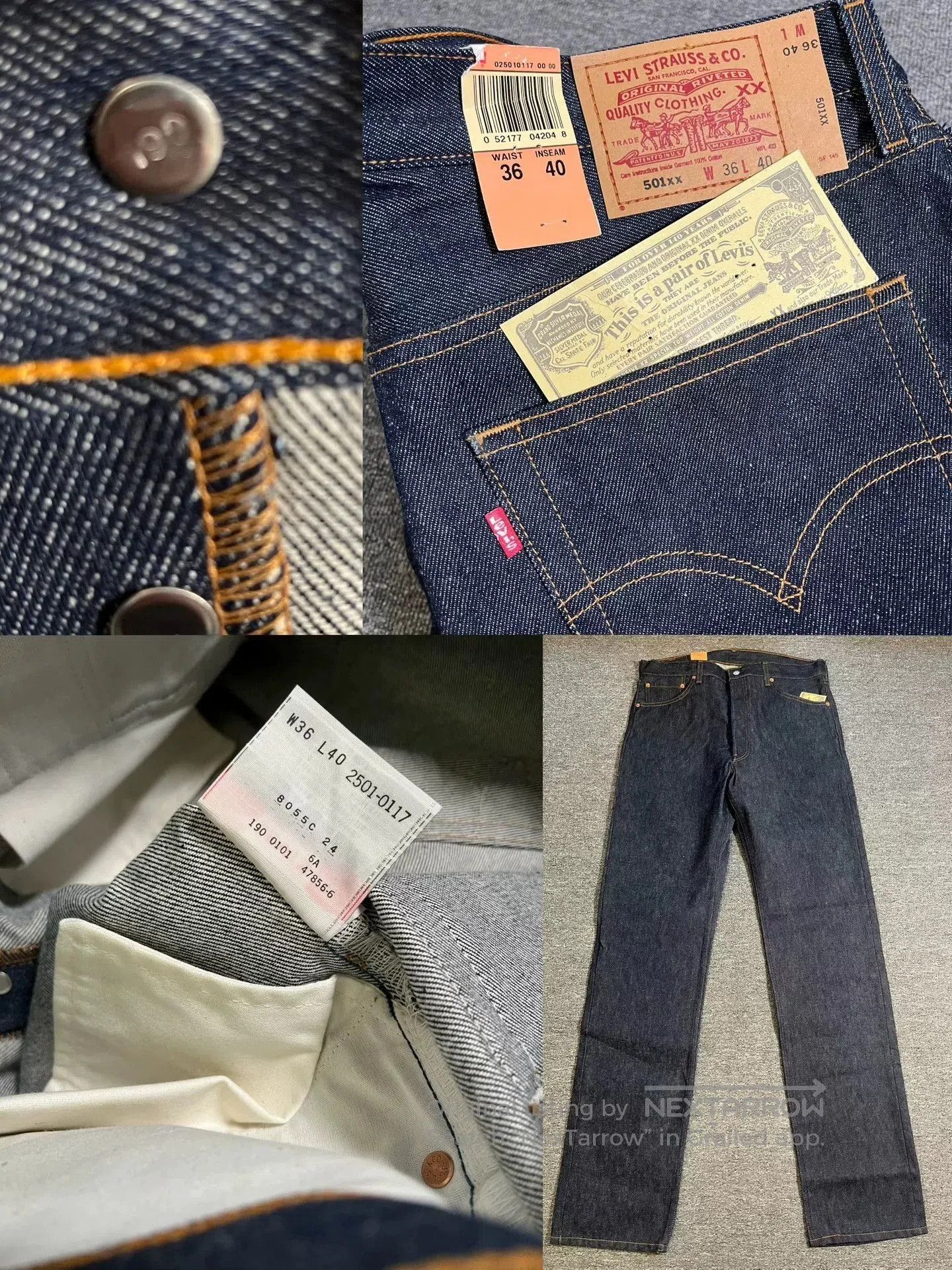 Levi's Vintage Levi's 501XX STF W36 L40. Size US 36 / EU 52 - 1 Thumbnail