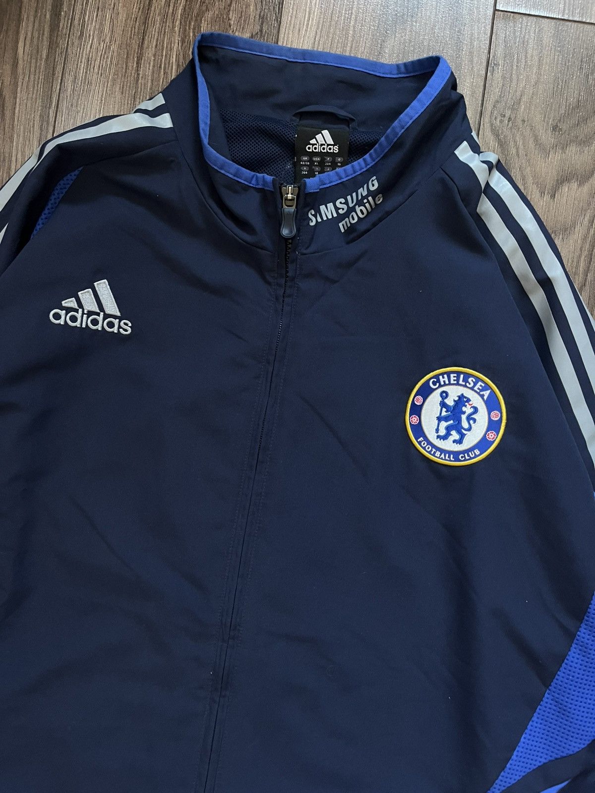Vintage Chelsea 2006/2007 Football Soccer Track Jacket Dark Blue XL Size US XL / EU 56 / 4 - 4 Thumbnail