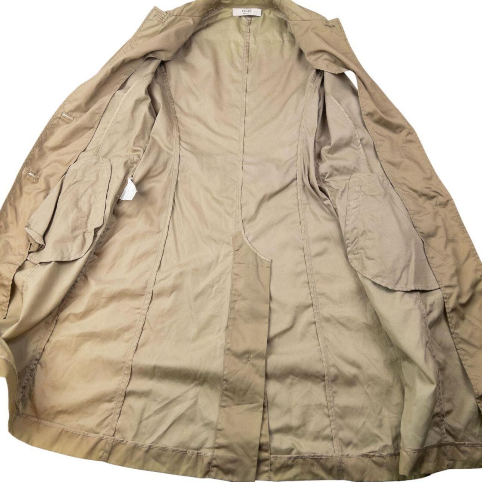 Prada Vintage 2000s Prada Belt Waist Trench Jacket Womens Size M Size M / US 6-8 / IT 42-44 - 4 Thumbnail