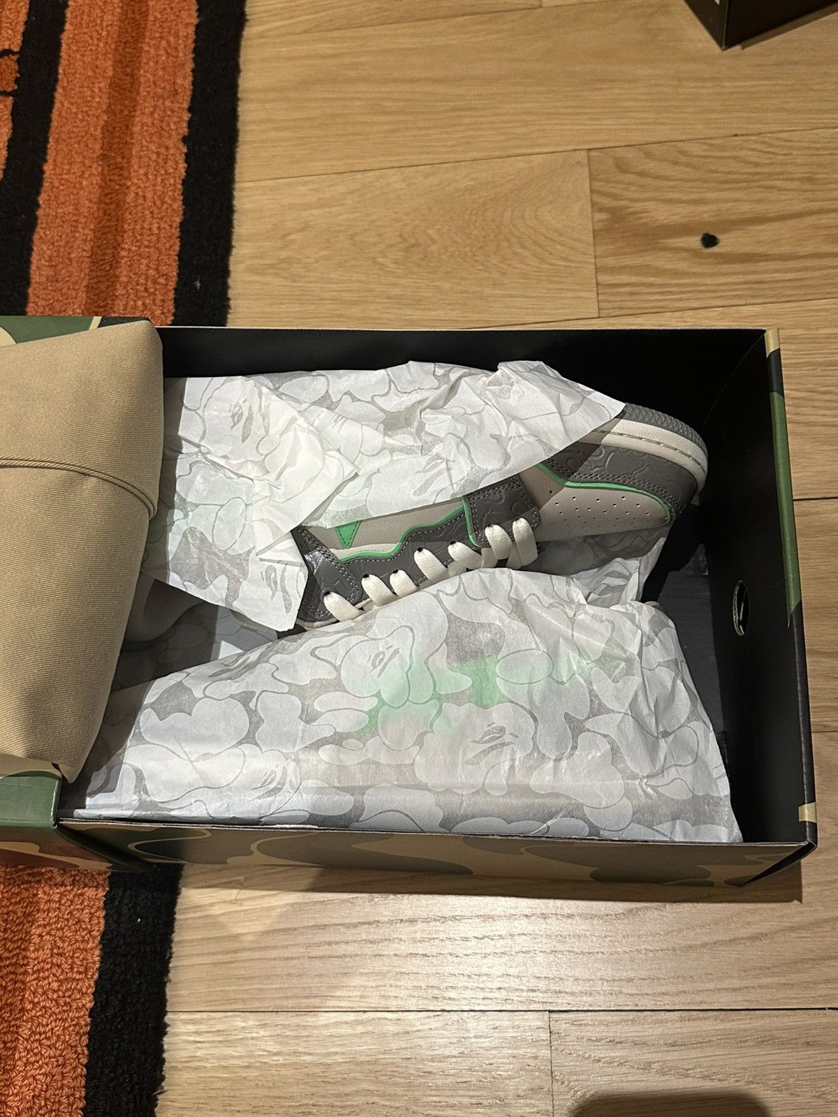 Bape A Bathing Ape Bape Sta Grey Green Size US 11 / EU 44 - 9 Thumbnail