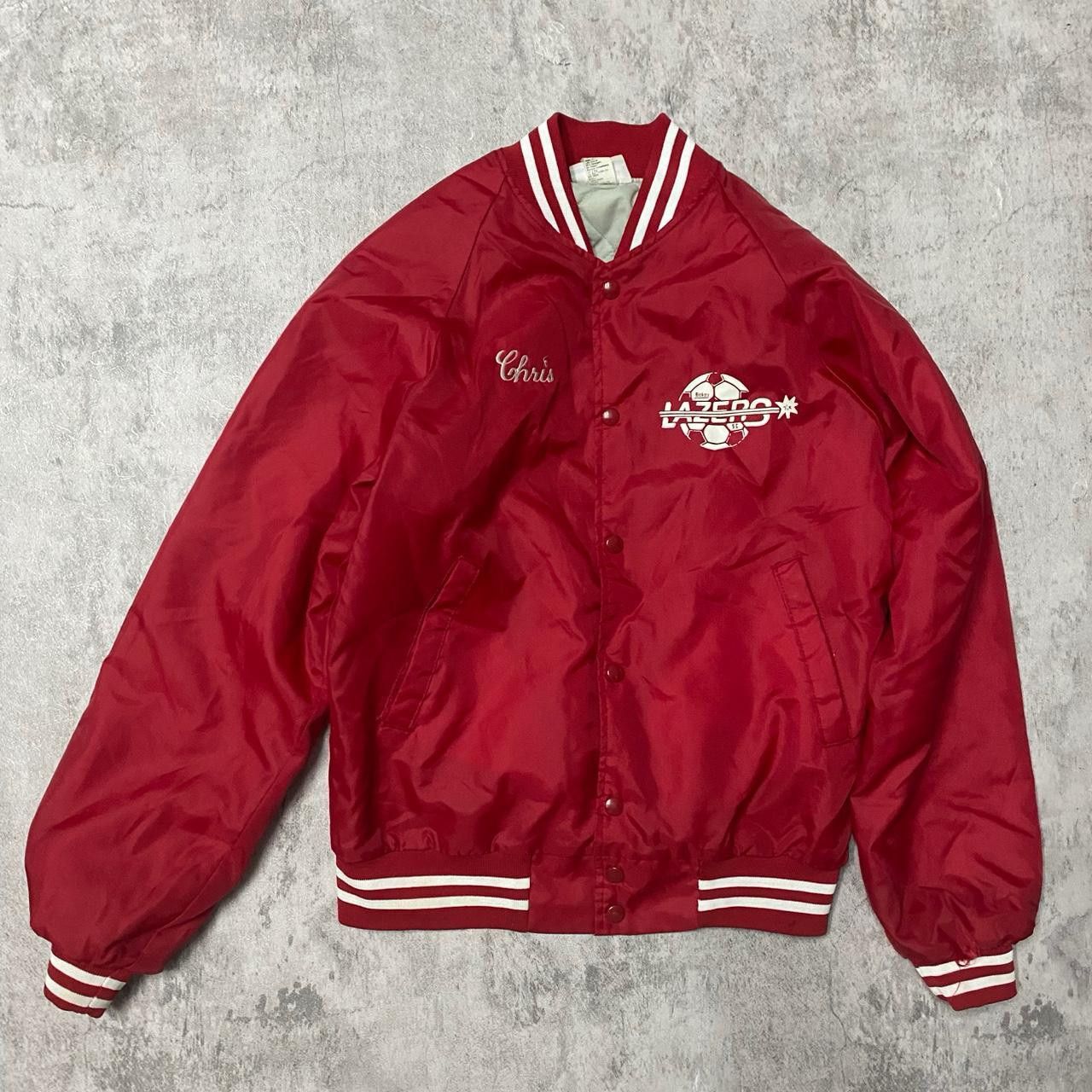 Other Hartwell varsity jacket in red and white, featuring Size US S / EU 44-46 / 1 - 1 Thumbnail