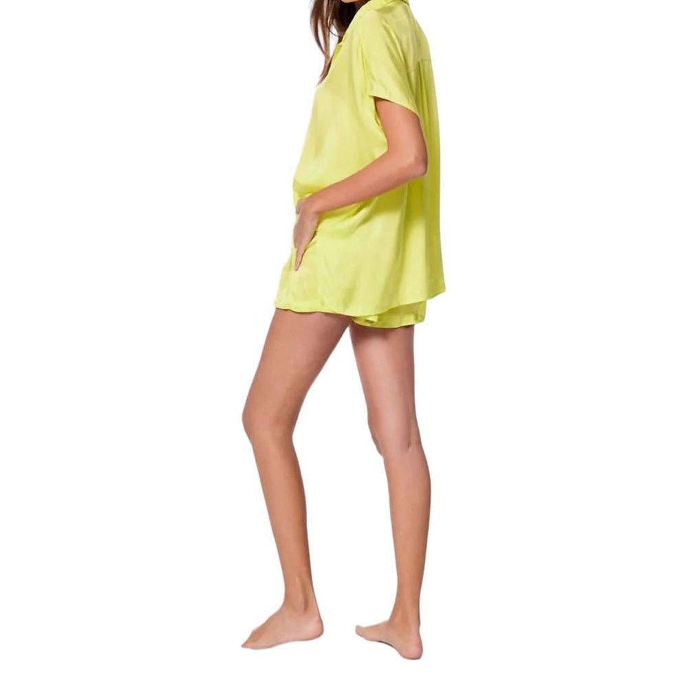 Young Fabulous & Broke YFB Women's Medium Boxer Silky Lime Green Drawstring Shorts Size 30" / US 8 / IT 44 - 2 Thumbnail