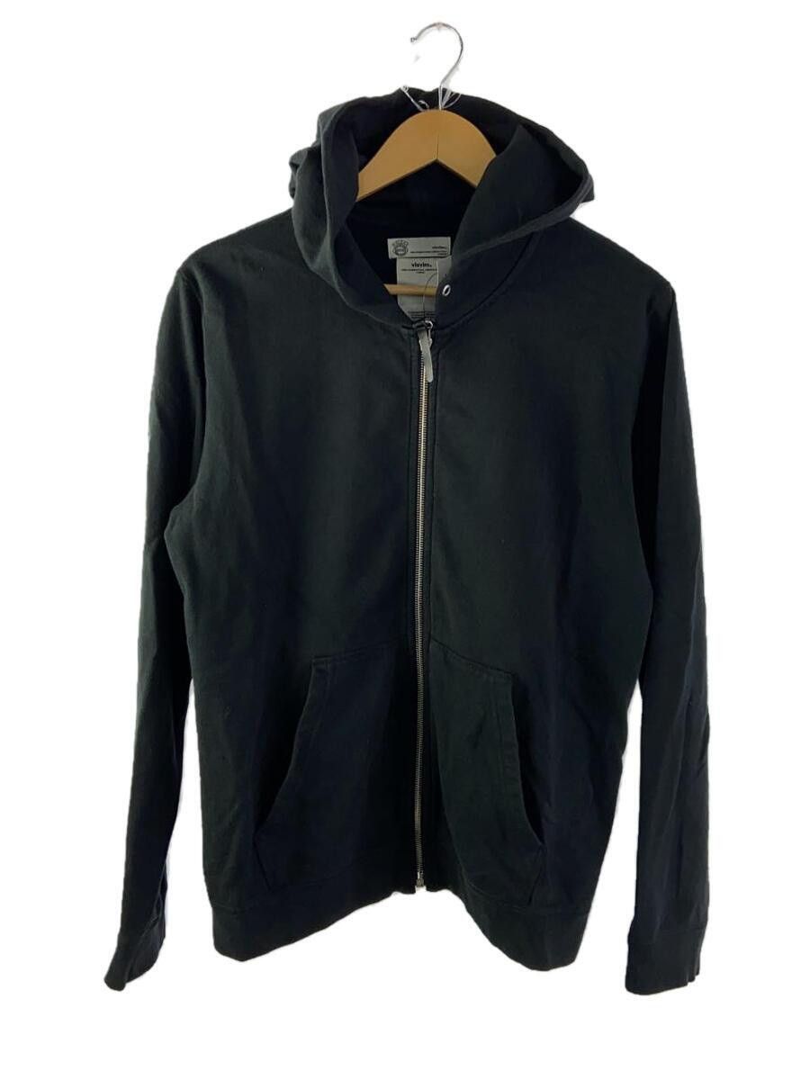 Visvim Cotton Zip Parka Black