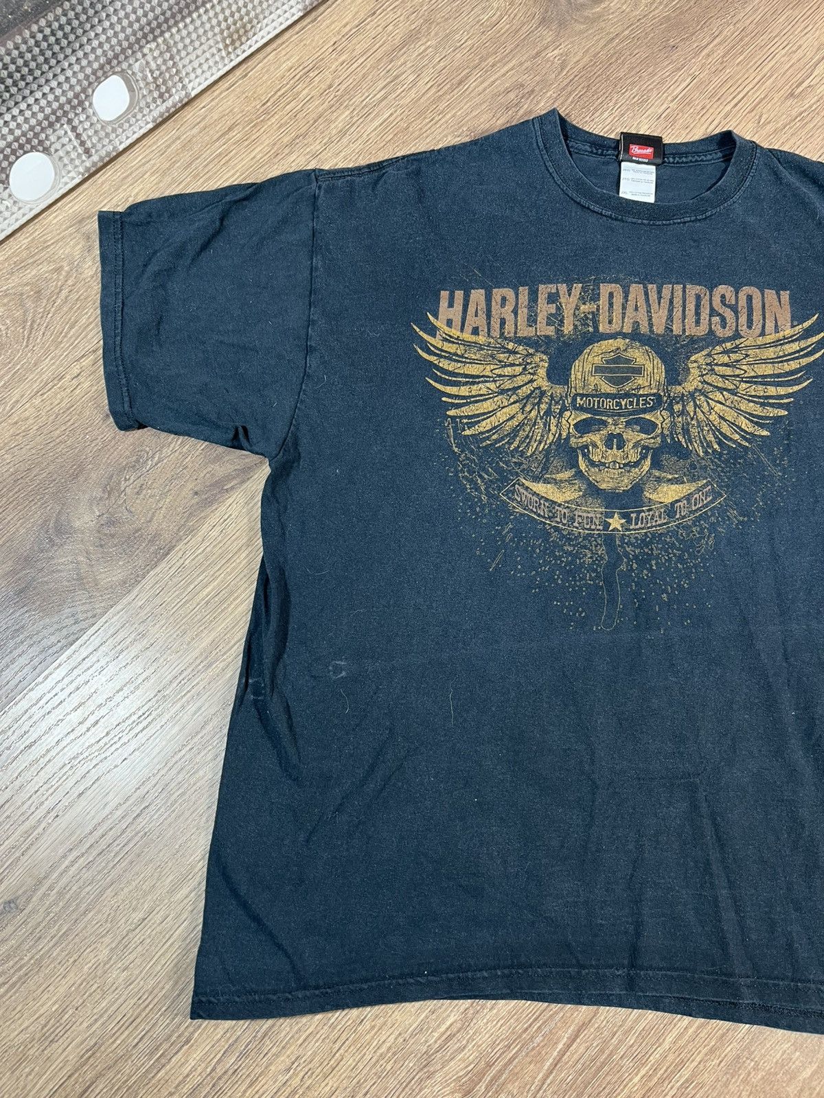 Harley Davidson Vintage Harley Davidson T Shirt Size US XXL / EU 58 / 5 - 2 Thumbnail