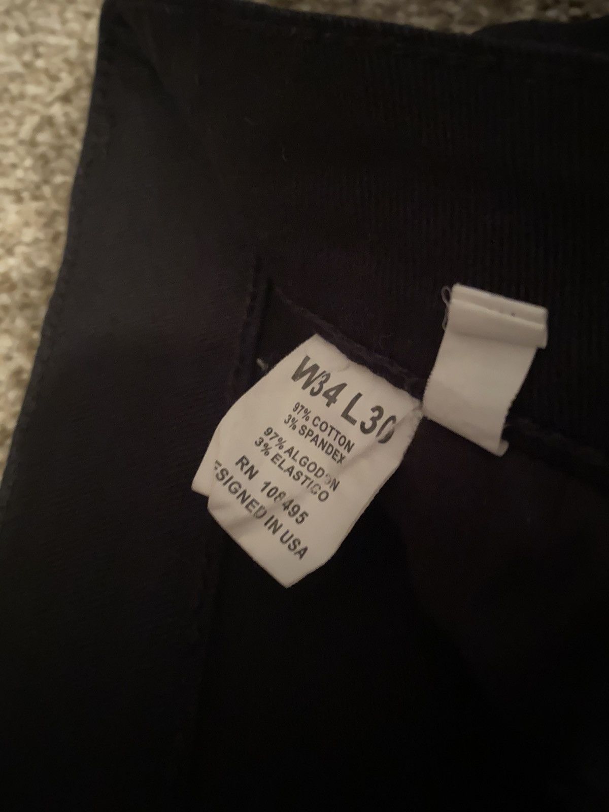 Streetwear Black Stacked Denim Size US 34 / EU 50 - 3 Thumbnail