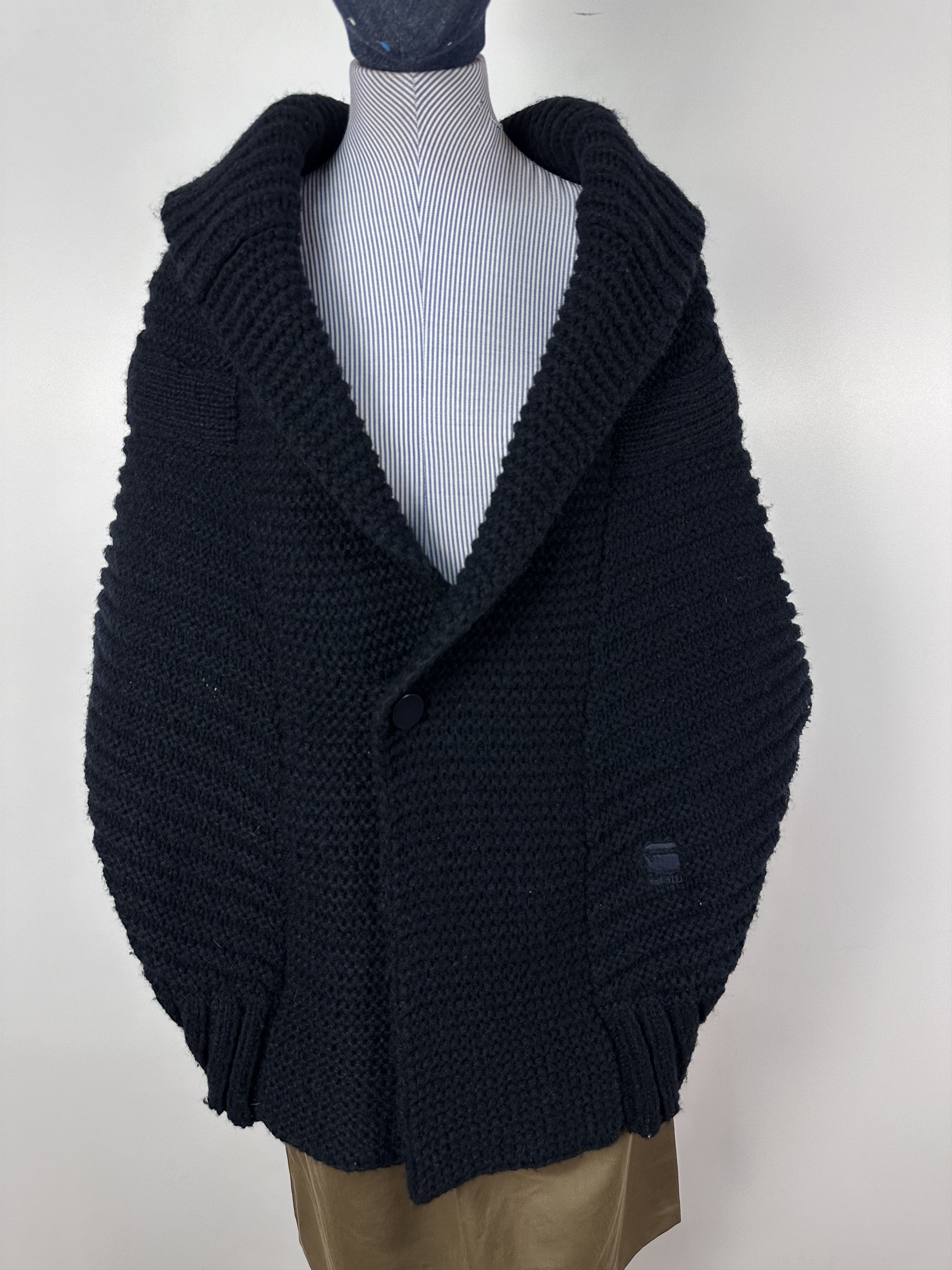 G-Star G Star Raw Keys Shrug Blue Knit Chunky Knit Sleeveless Shrug Size M / US 6-8 / IT 42-44 - 1 Thumbnail