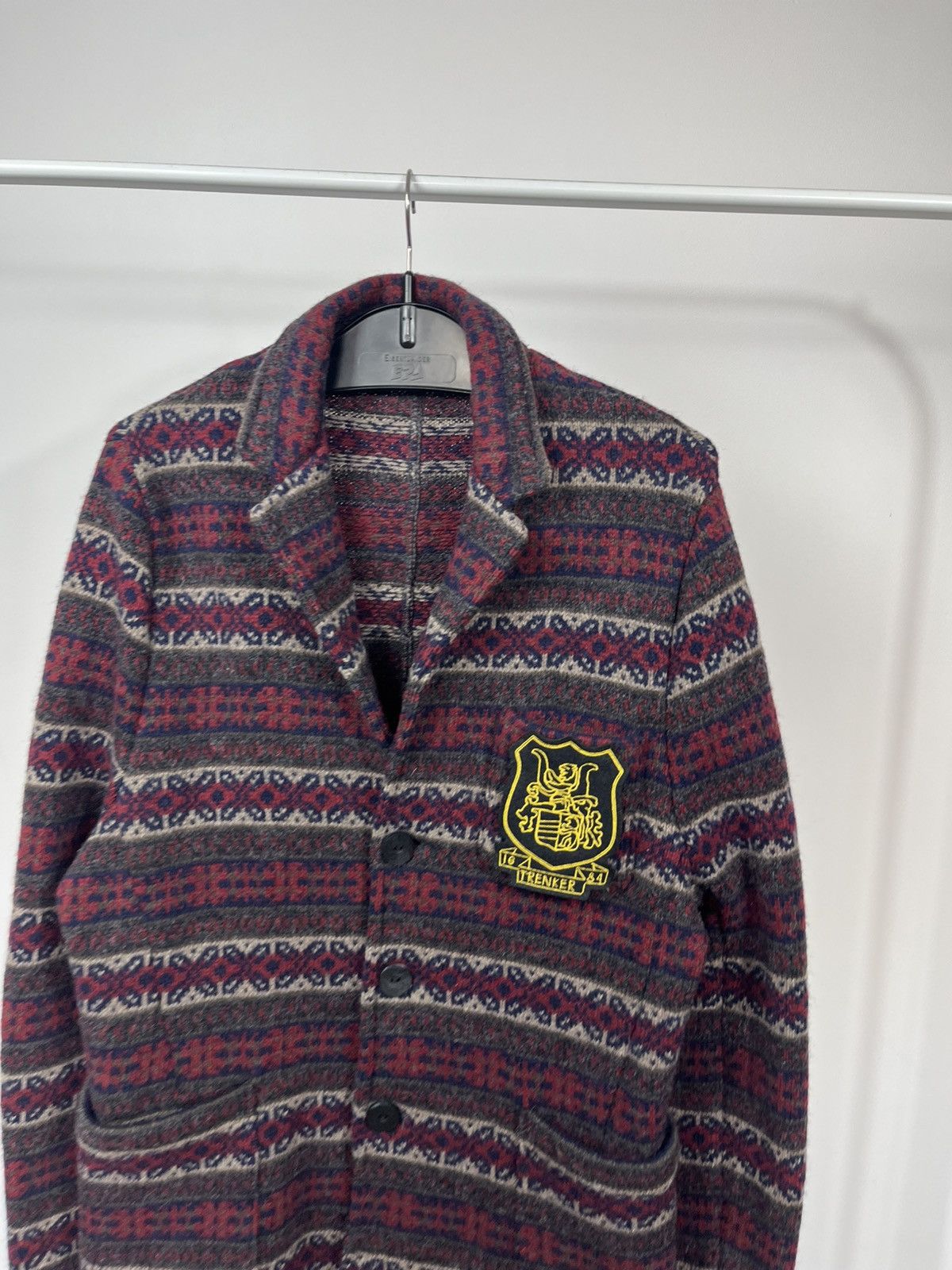 Other Luis Trenker Cardigan Wool Pattern Knit Men Size S Jacket Size US S / EU 44-46 / 1 - 3 Thumbnail