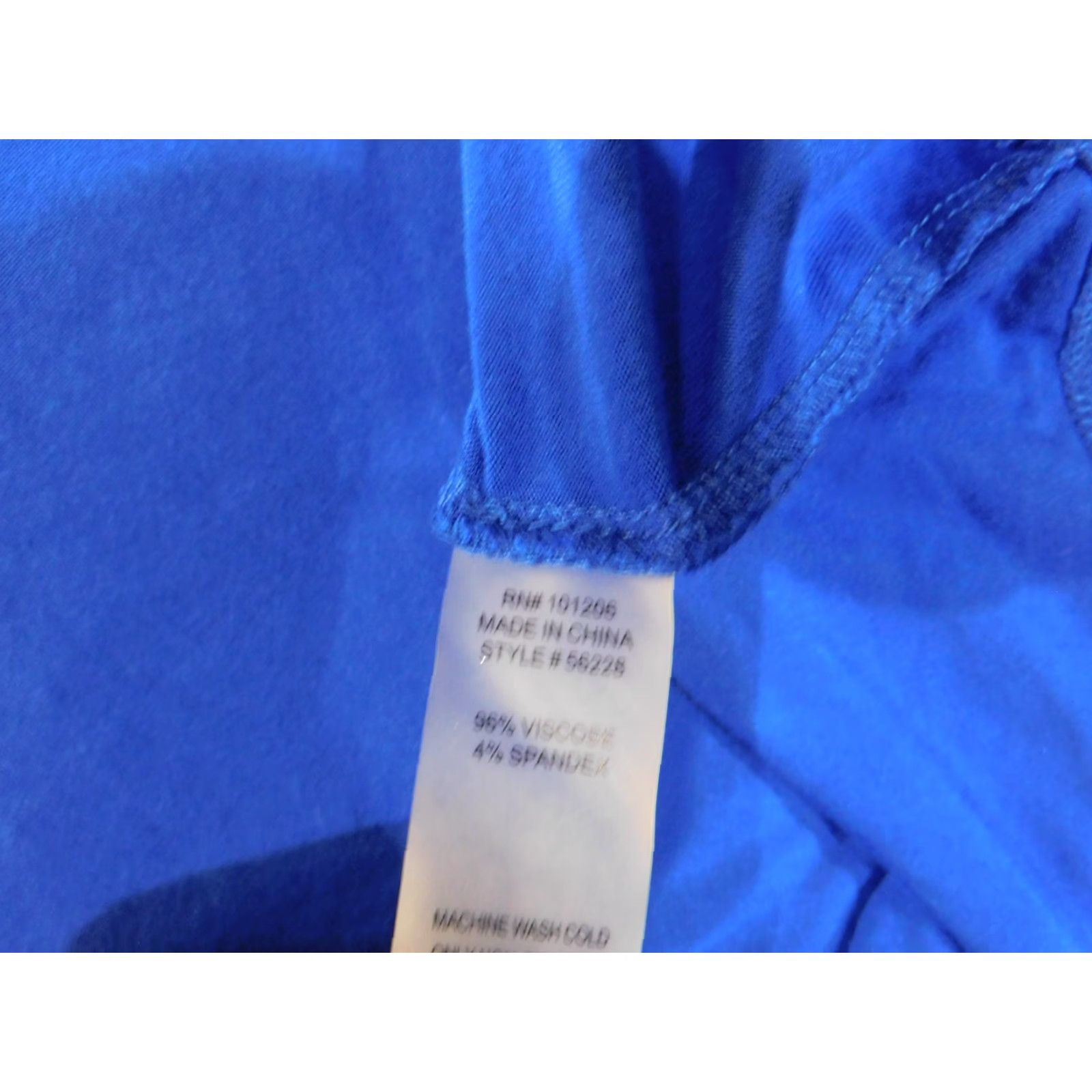 Soft Surroundings Soft Surroundings Blouse Kimono Shirt Women 3X Blue Long Sleeve Crew Neck Pullover Viscose Spandex Stretch Plus Size Casual Womens Back Blemish Size XXL / US 16-18 / IT 52-54 - 6 Thumbnail