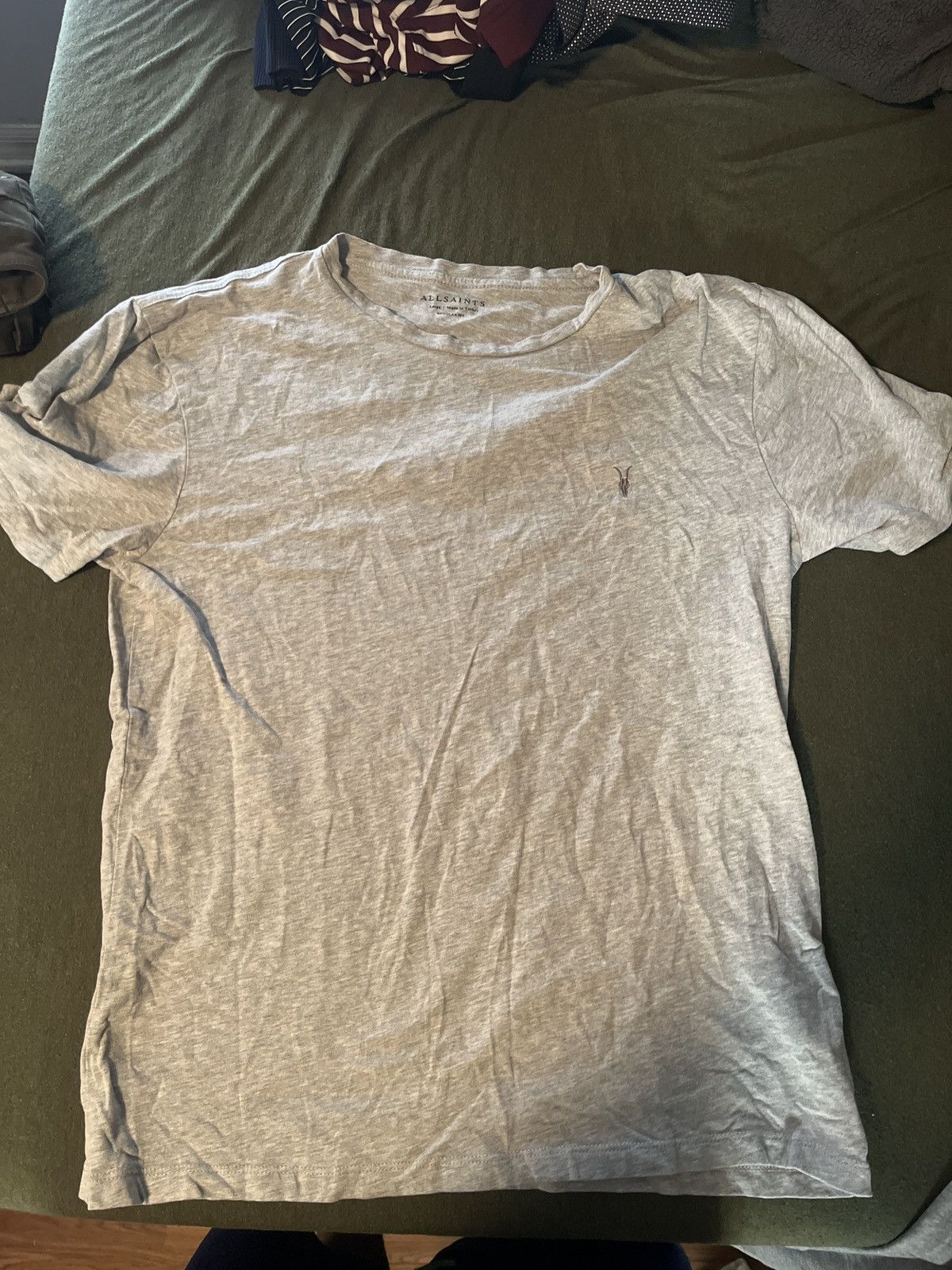 Allsaints Gray on gray all saints T shirt Size US L / EU 52-54 / 3 - 1 Thumbnail
