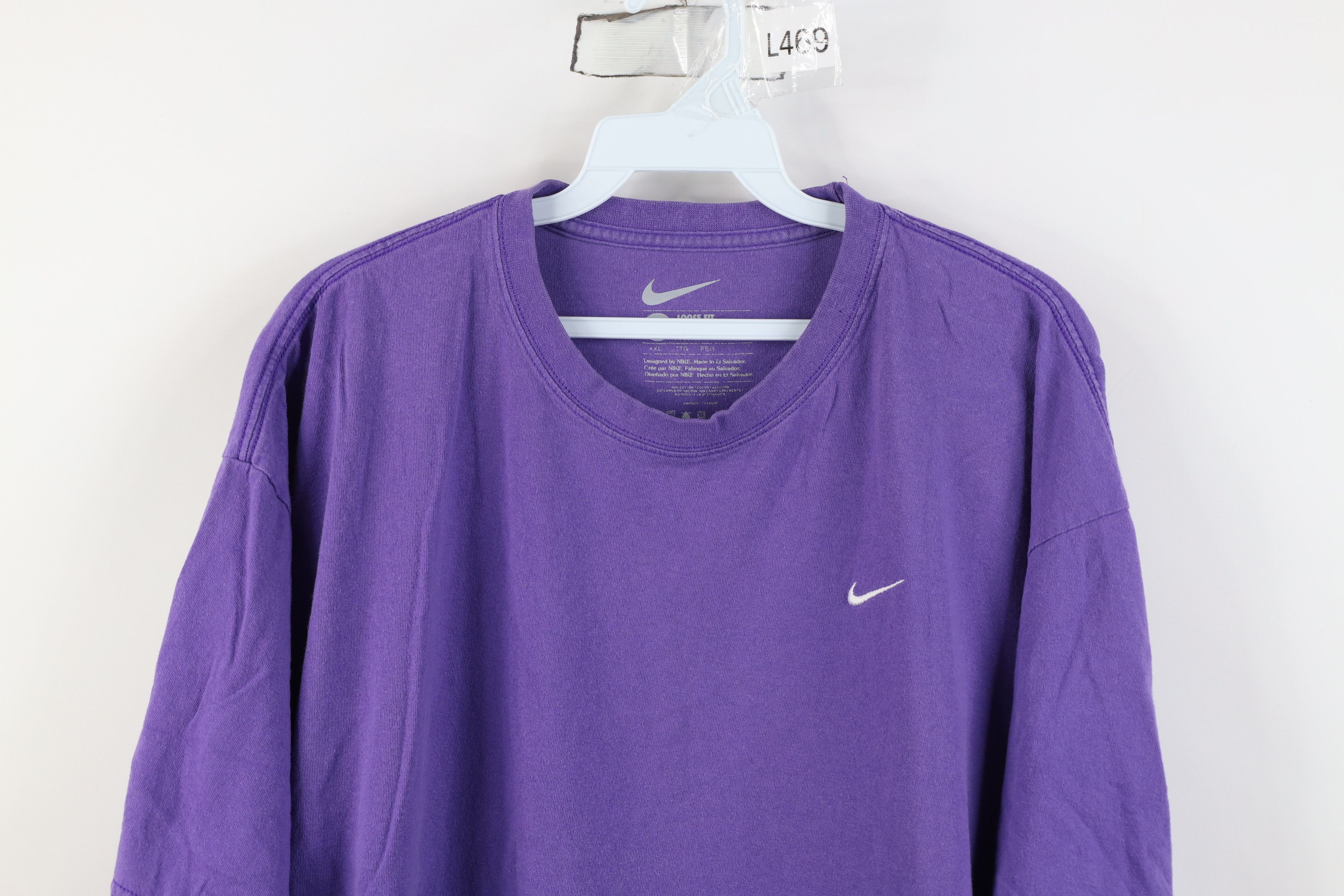 Nike Vintage Nike Scott Mini Swoosh Short Sleeve T-Shirt Purple Size US XXL / EU 58 / 5 - 2 Thumbnail
