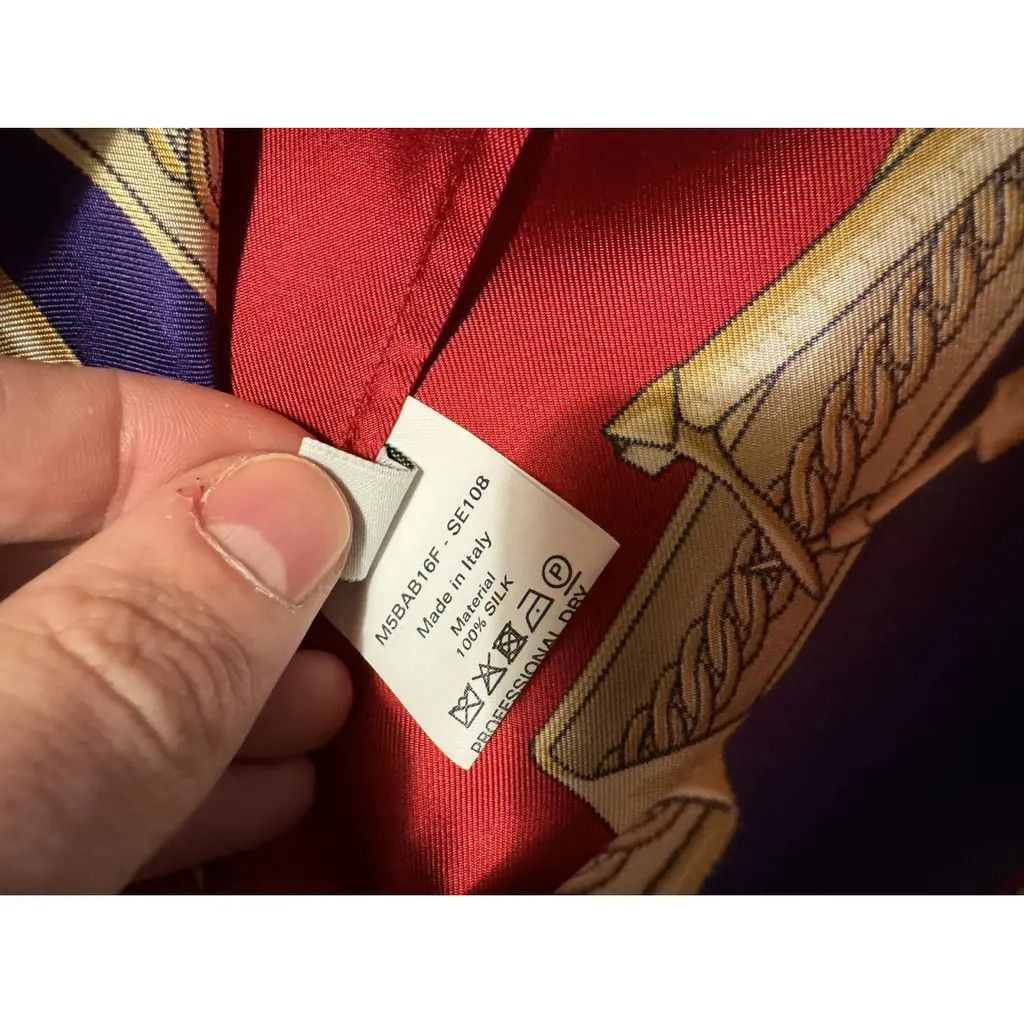 Bally o1y1224 Long Sleeves Patterned Silk Shirt in Multicolor Size US S / EU 44-46 / 1 - 5 Thumbnail