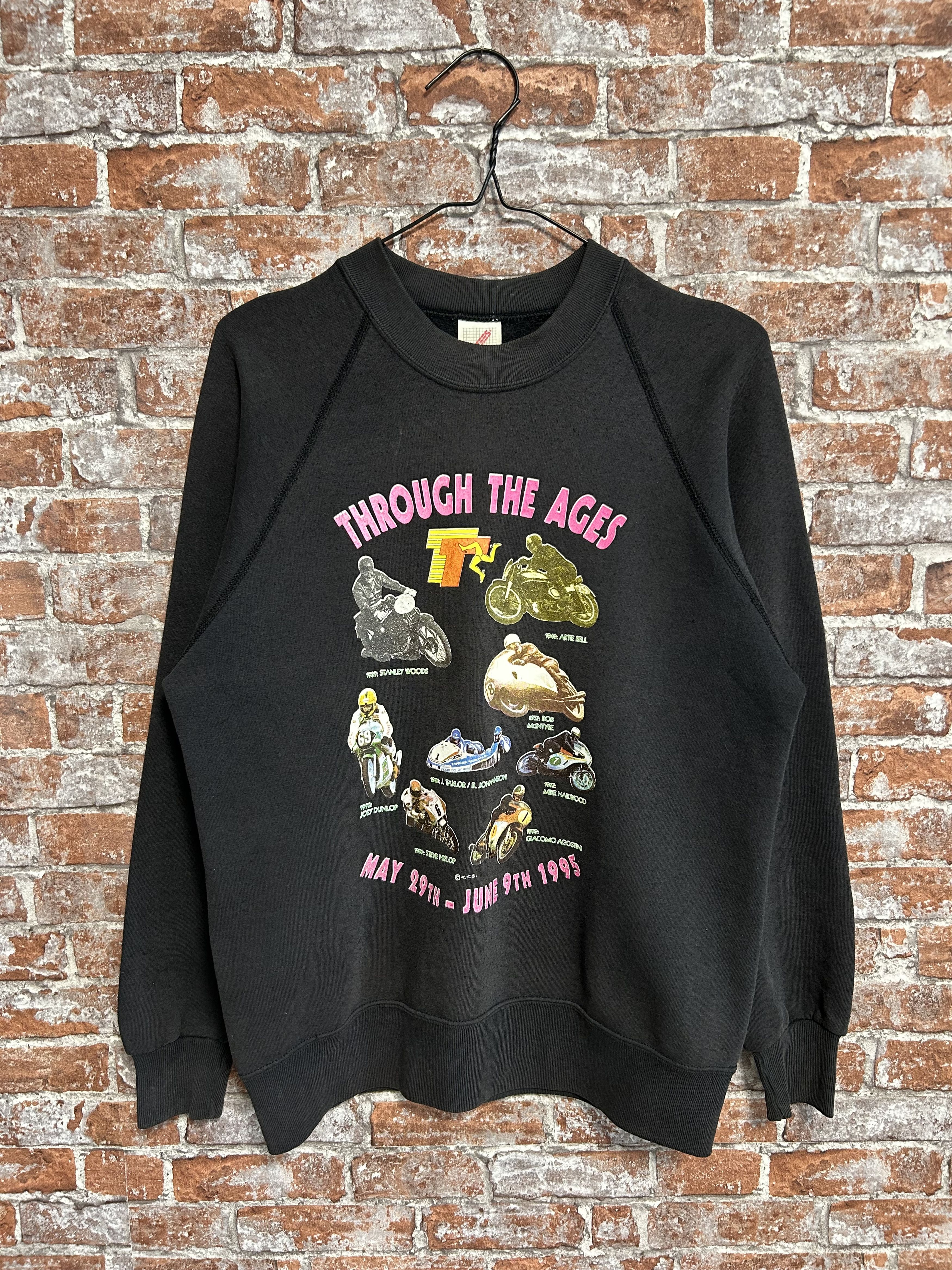 Vintage Vintage 1995 Isle of Man TT Motorcycle Sweatshirt Size US L / EU 52-54 / 3 - 1 Thumbnail