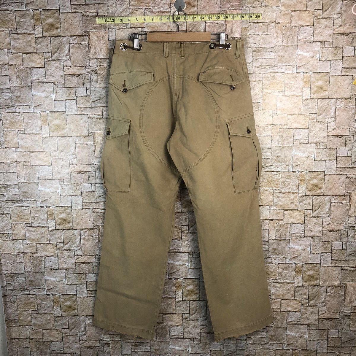 Japanese Brand CnCv Brown Cargo utility tactical Multipocket Pants #A747 Size US 31 - 16 Thumbnail