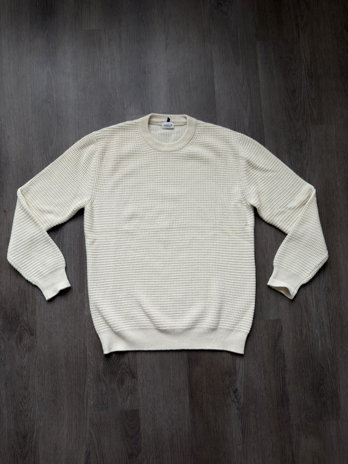 Other Waffle Texture Sweater Made in Italy Size US XL / EU 56 / 4 - 1 Thumbnail