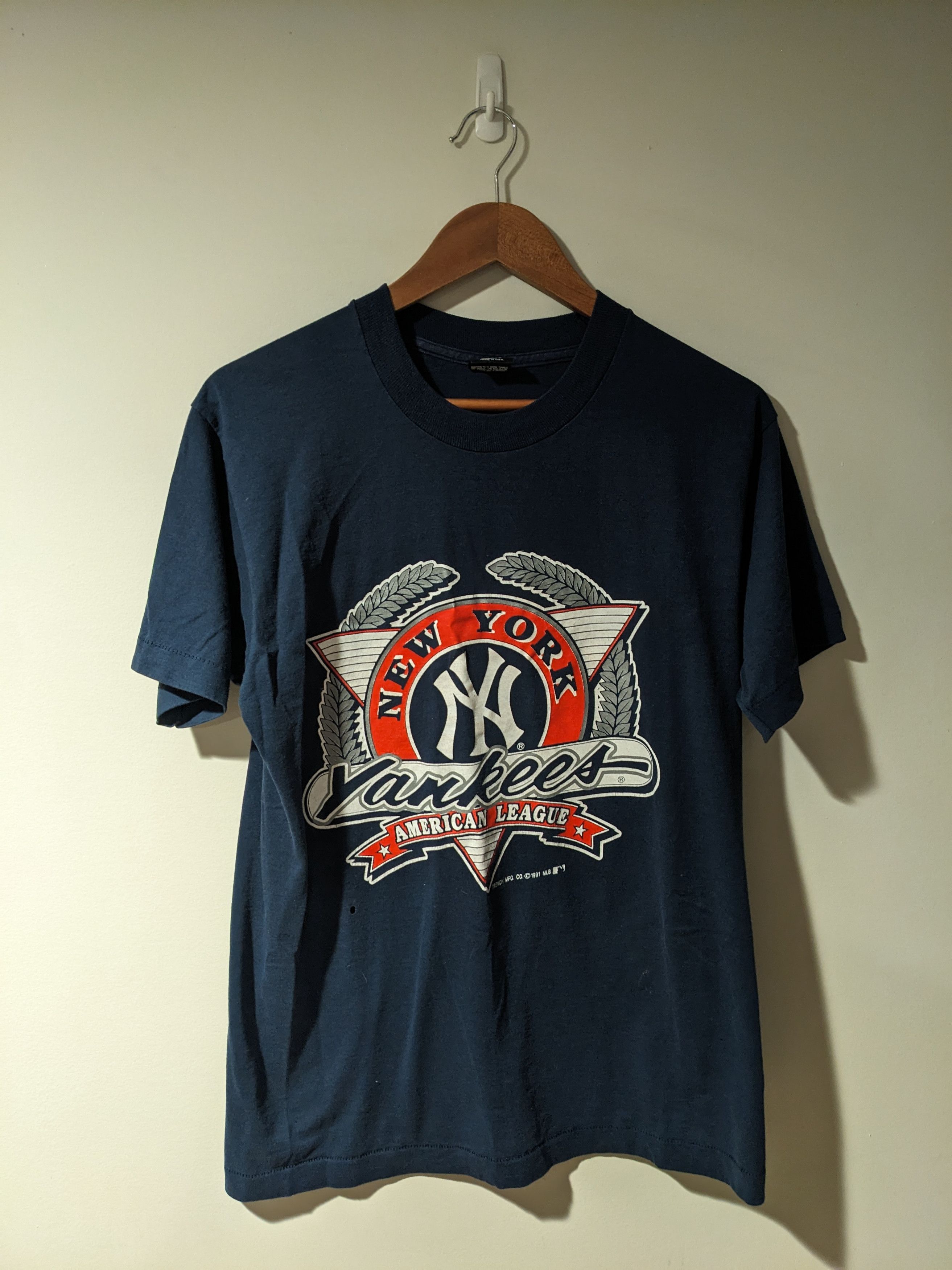 New York Yankees × Vintage Vintage 1991 New York Yankees MLB Baseball Large T-Shirt Size US L / EU 52-54 / 3 - 1 Thumbnail