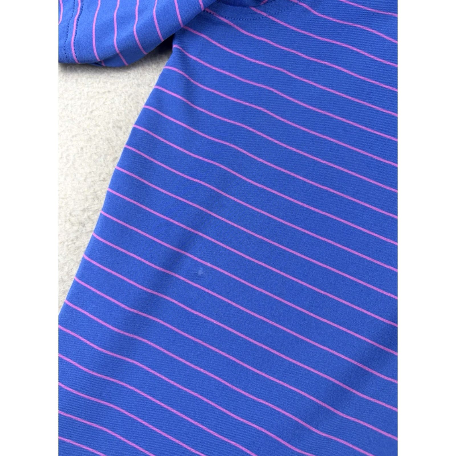 Peter Millar Peter Millar Summer Comfort Polo Shirt Men L Purple Striped Performance Short Sleeve Size US L / EU 52-54 / 3 - 3 Thumbnail