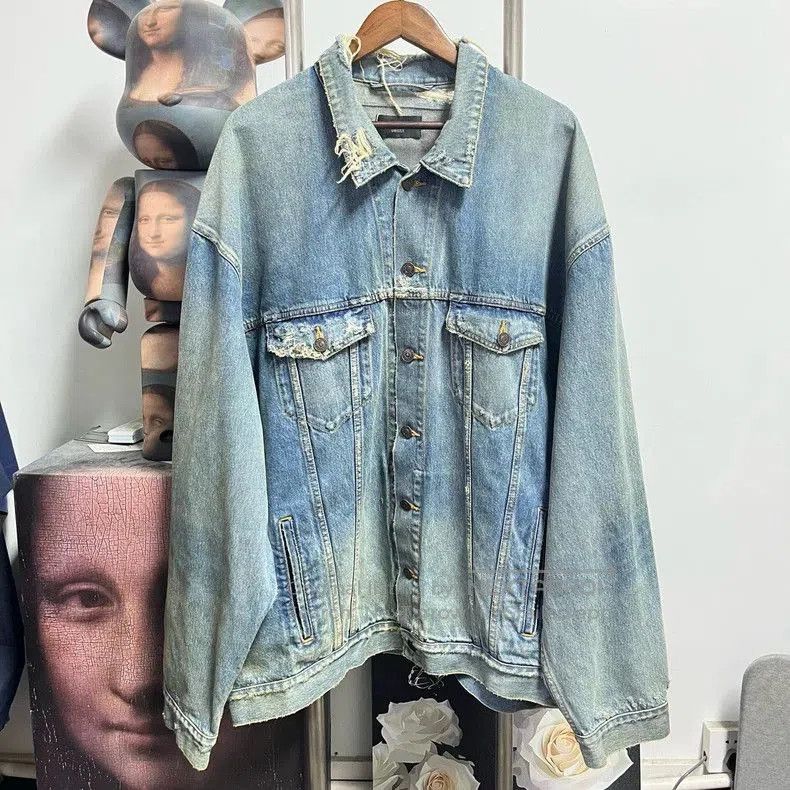 Balenciaga Balenciaga Lightning Denim Jacket. Size US S / EU 44-46 / 1 - 1 Thumbnail