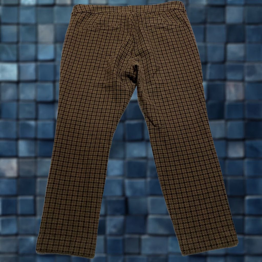 Old Navy Old Navy Pixie Skinny Stretch Plaid Pants - Brown, 12P, Petite, High Rise, Ankle, Wool? Wait no Size 34" / US 12 / IT 48 - 1 Thumbnail