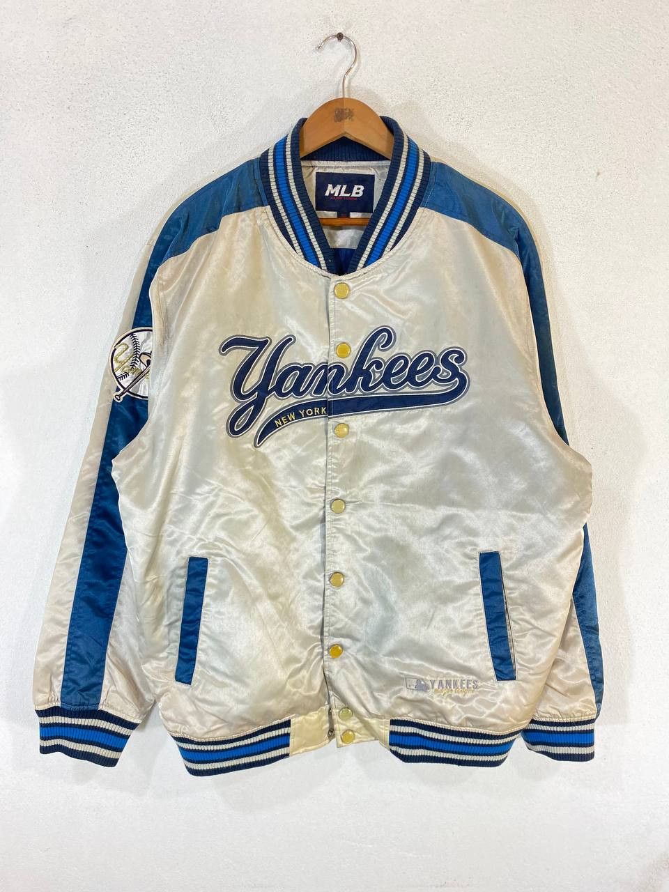 MLB vintage mlb new york yankees bomber jacket nice design Size US XXL / EU 58 / 5 - 1 Thumbnail